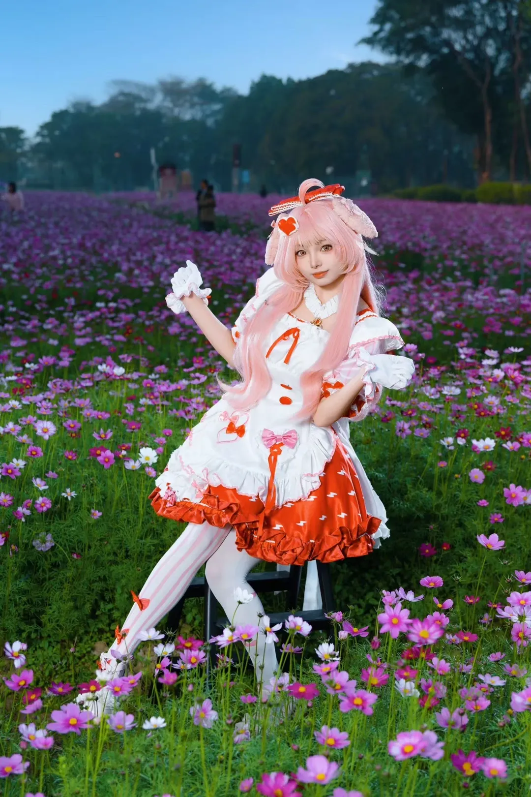 【澄闪cos】明日方舟三丽鸥联动版的花海写真 - 第 9 张