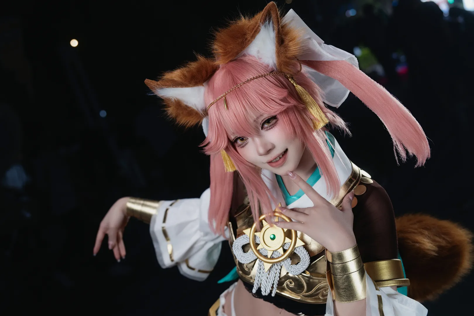 【玉藻前cos】FGO里的蓝卡巫女狐，漫展记录
