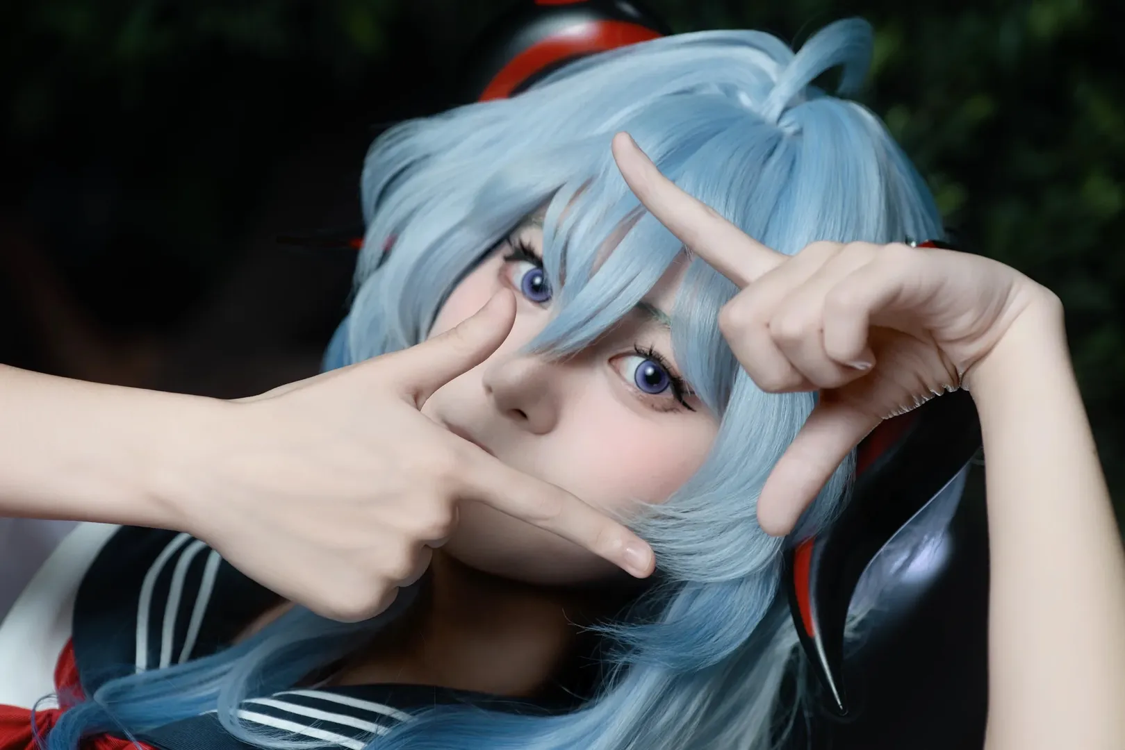 【甘雨cos】原神甘雨JK校园风闪耀广州萤火虫 - 第 3 张
