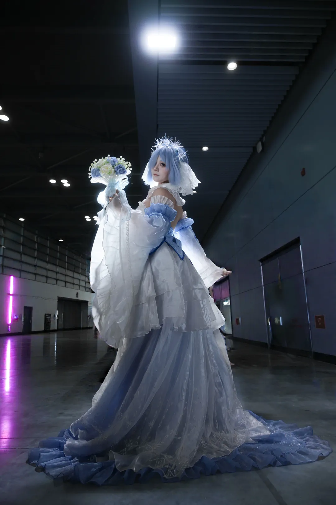 【蕾姆cos】江门结缘漫展上如冰雪般纯净的花嫁造型 - 第 3 张