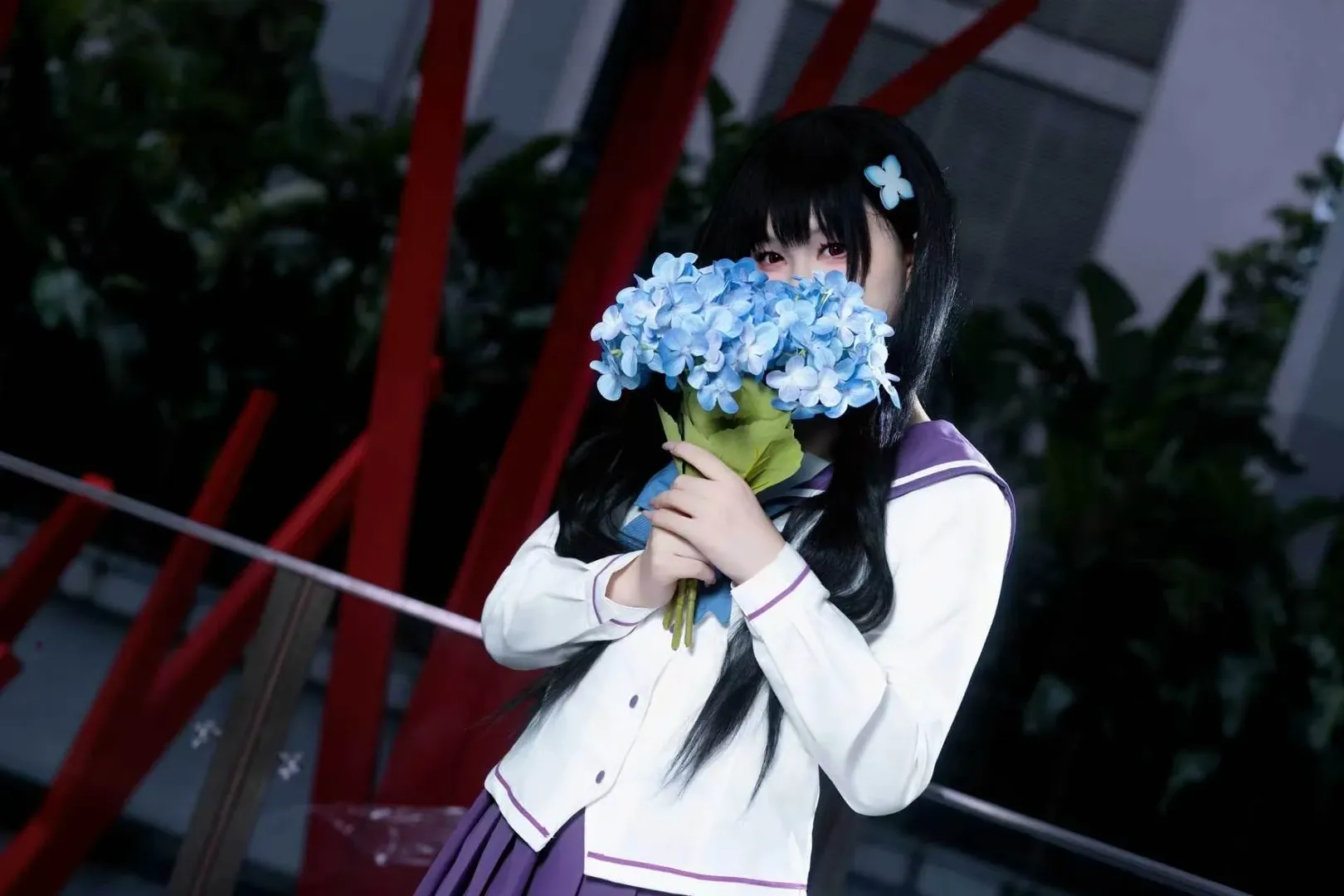 【Sankarea: Undying Love cosplay】Sankarea: Undying Love and Blue Hydrangeas at Firefly D2 - Image 1