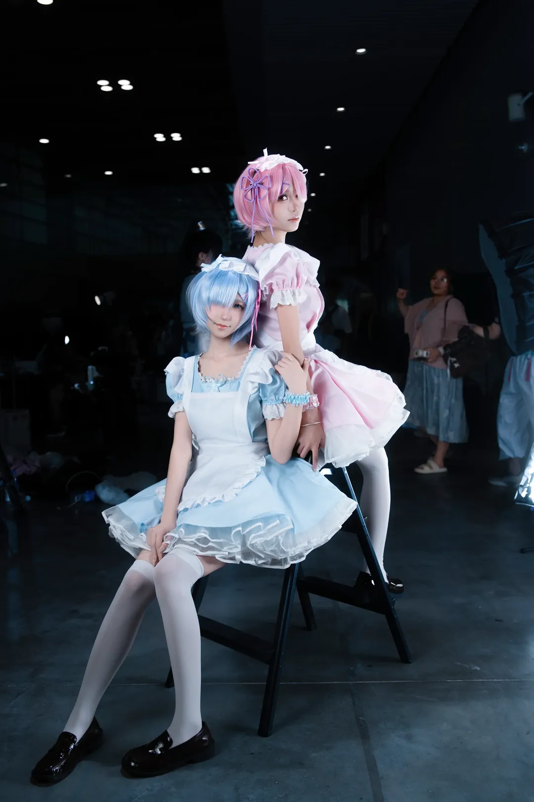 【拉姆蕾姆cos】江门结缘漫展的姐妹拍摄，从零开始的异世界女仆日常 - 第 4 张