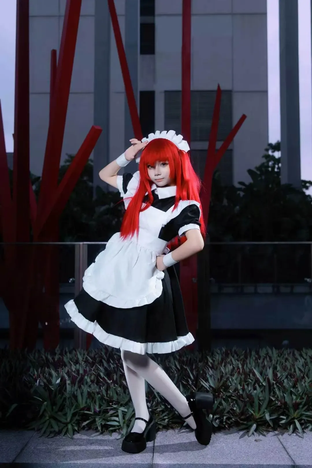[Ikuyo Kita Cosplay] Red-Haired Maid Daily Life at Guangzhou Firefly ACG Expo - Image 3