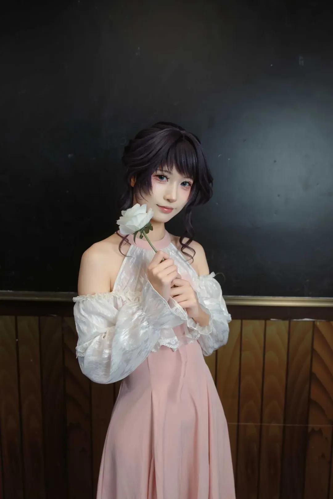 【和栗薰子cos】花薰凛然，教室里的紫色小蛋糕 - 第 1 张