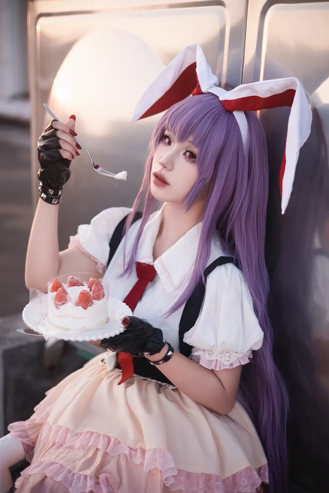 【铃仙优昙华院因幡cos】东方project里的反差兔耳少女 - 第 3 张