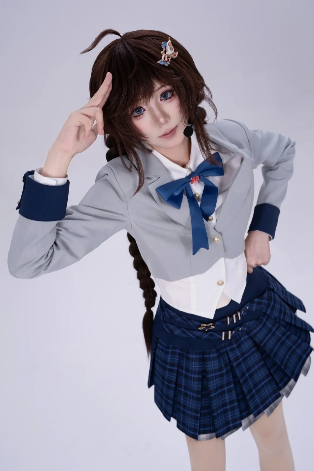 【大喬 コスプレ】王者栄耀フラッシュプラン、学園风プリーツスカートコーデのシェア - 1 枚目