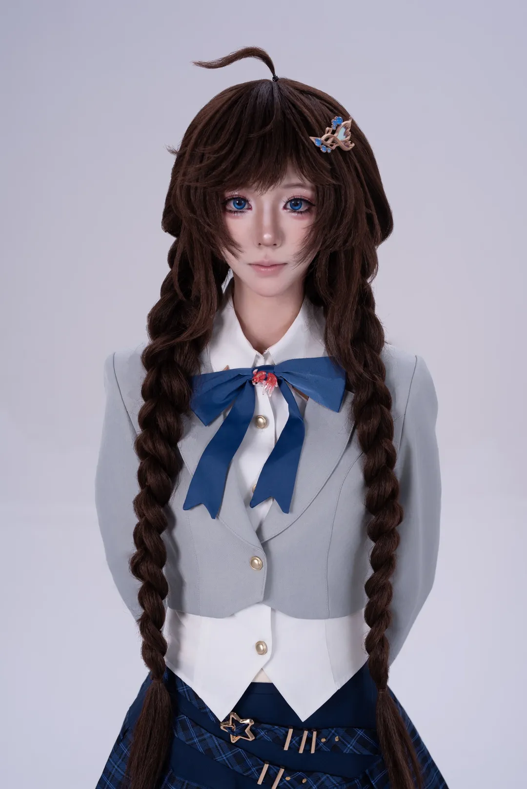 【大喬 コスプレ】王者栄耀フラッシュプラン、学園风プリーツスカートコーデのシェア - 3 枚目