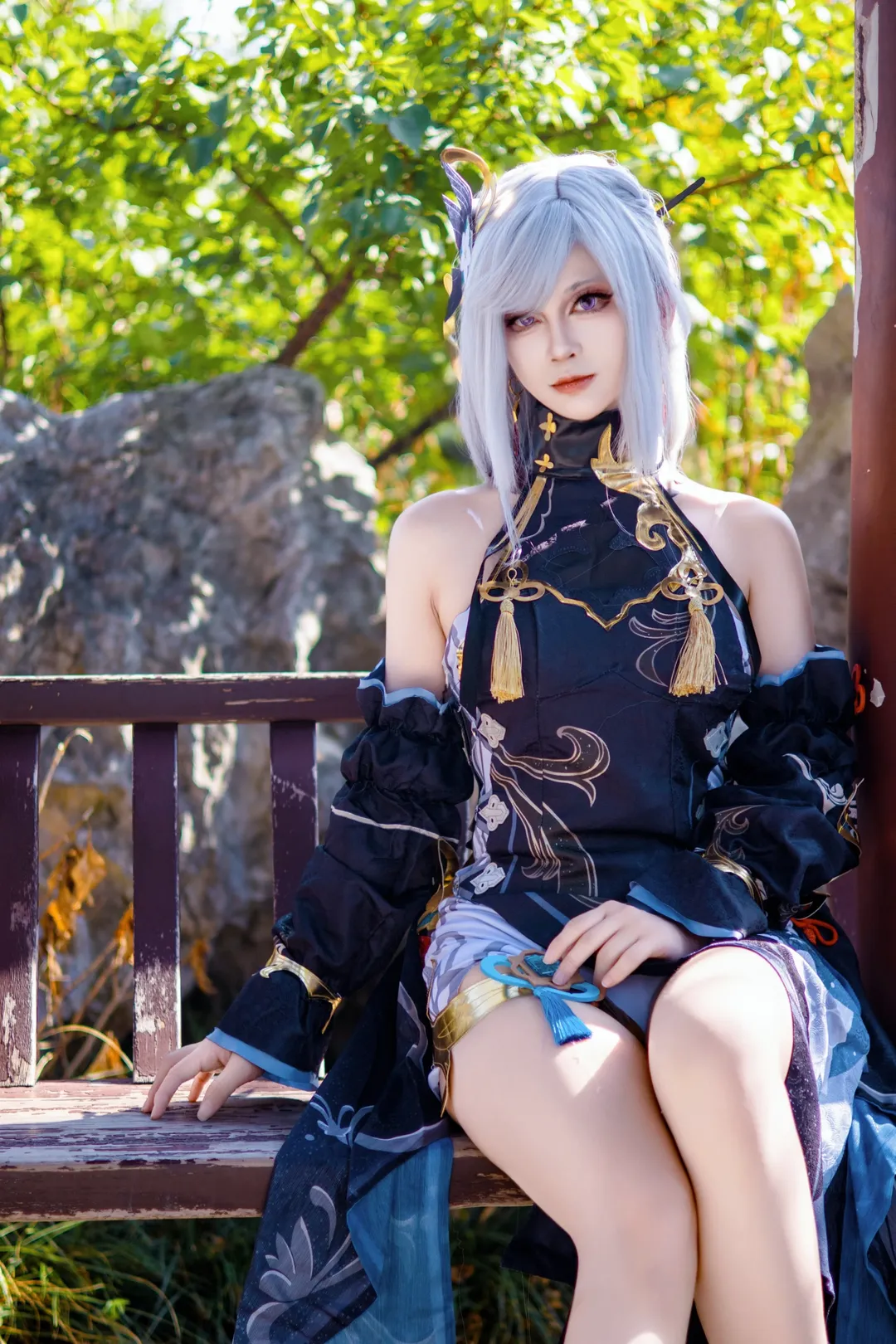 【申鹤cos】在光影中解锁原神角色的清冷与柔和 - 第 1 张