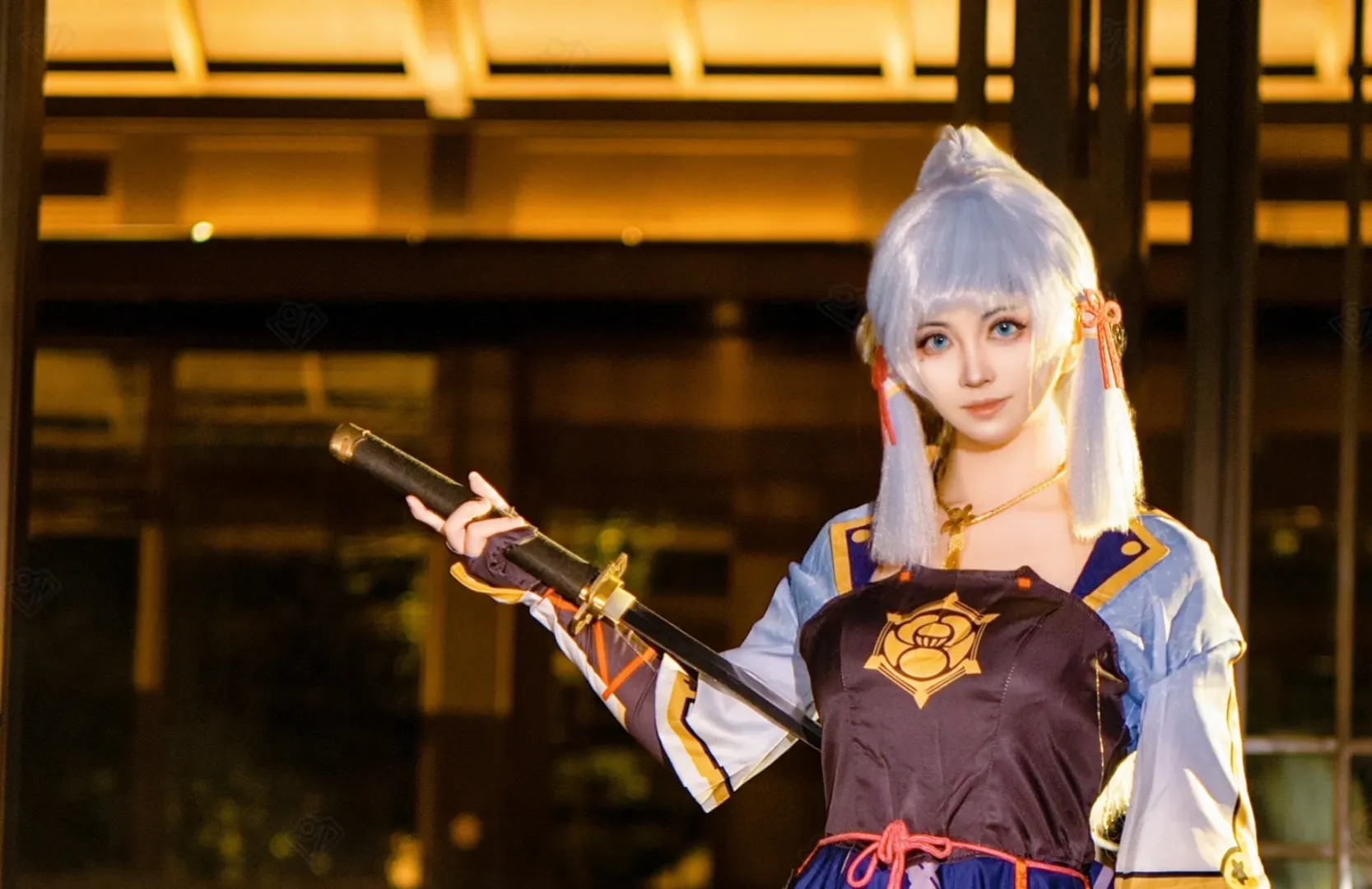 【神里绫华cos】原神神里流太刀术皆传的夜景逆光拍摄手记 - 第 2 张