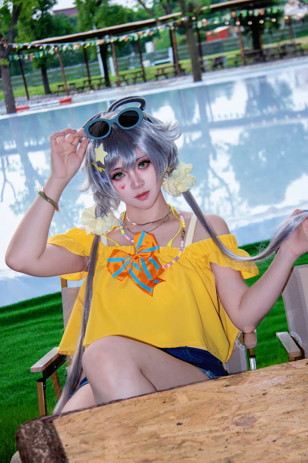 【洛天依cos】夏日户外露营风，定格最完美的夏天