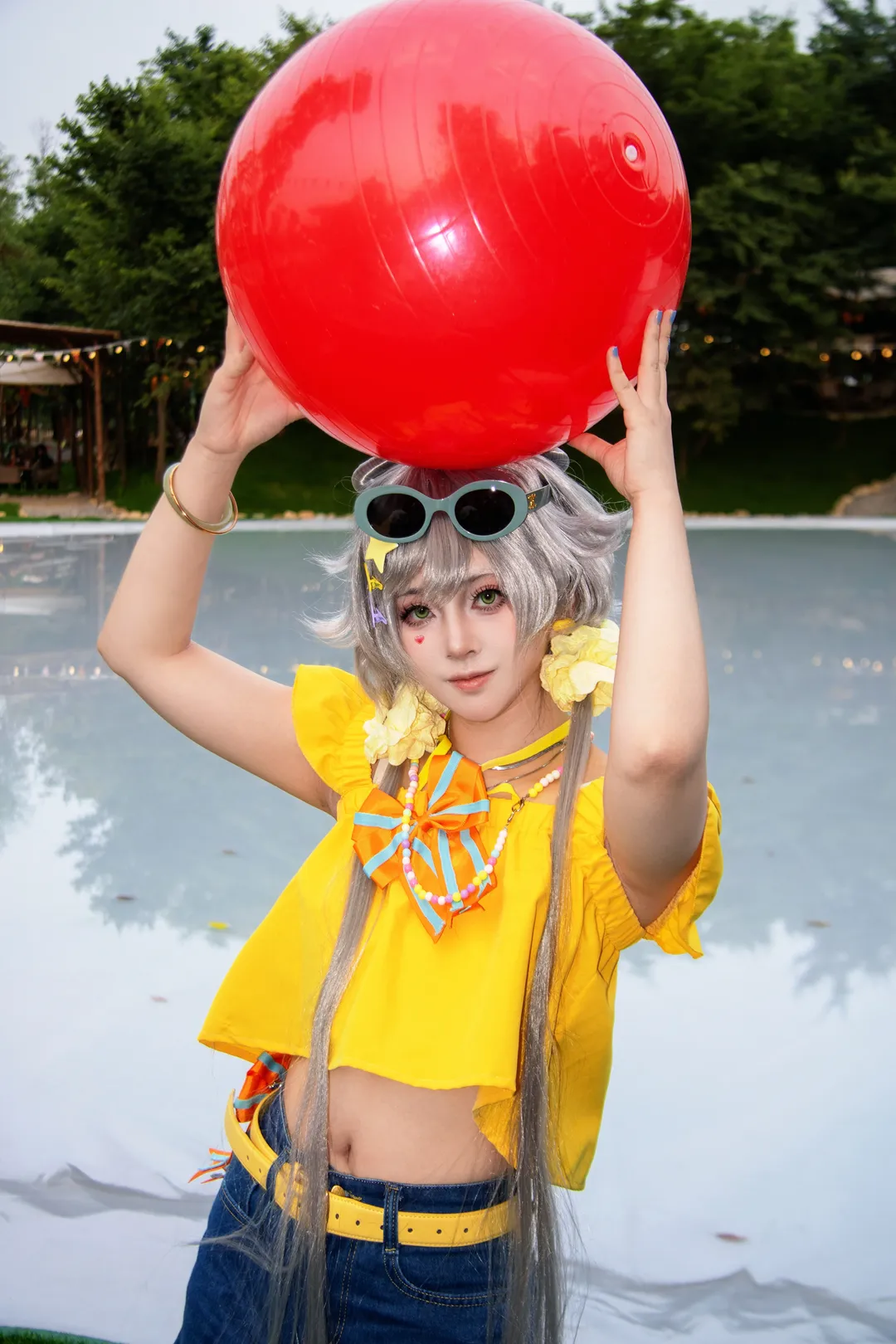 【洛天依cos】夏日清凉风，元气满满的户外水边拍摄