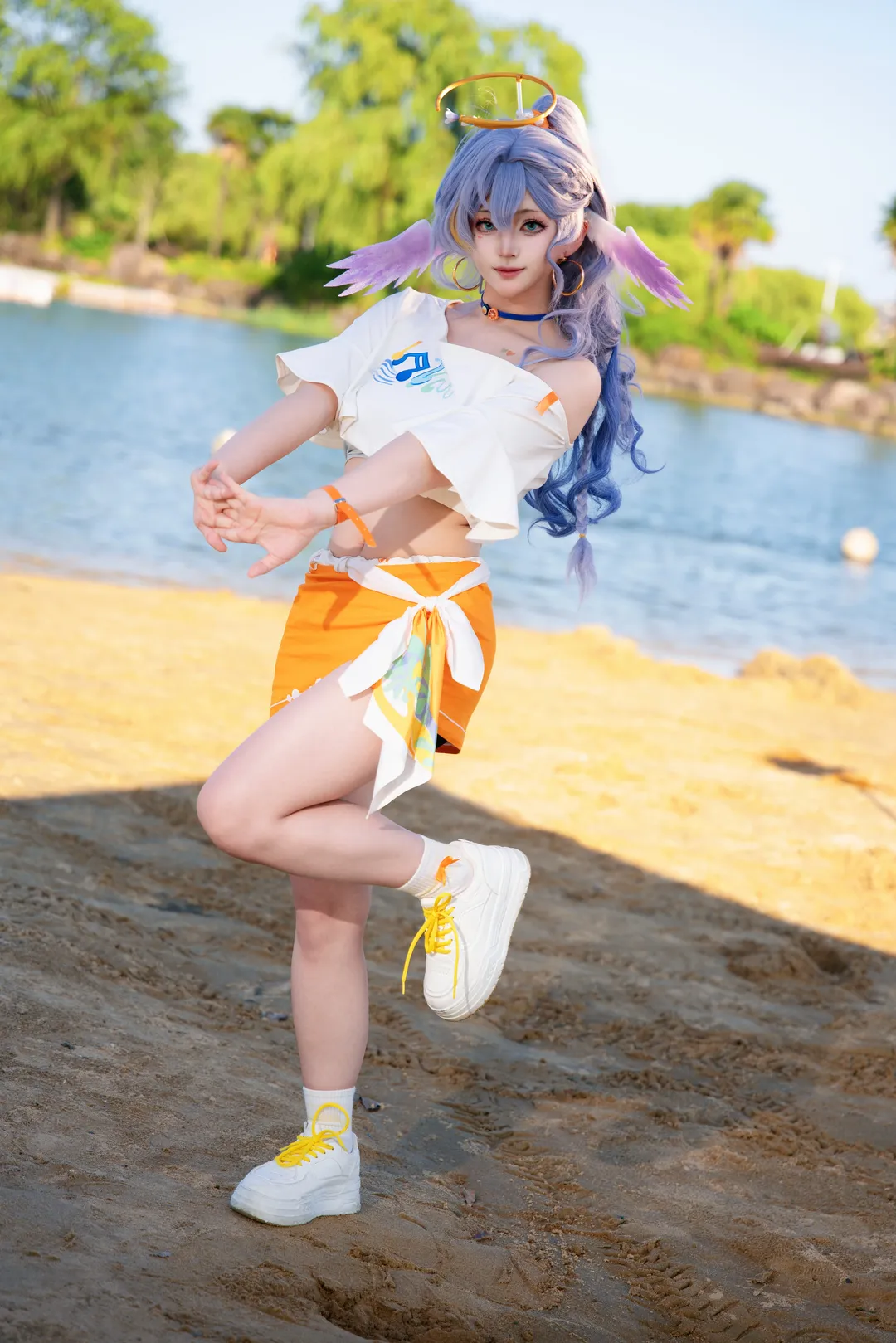 【知更鸟cos】海边冒险，崩坏：星穹铁道里的夏日定格 - 第 2 张