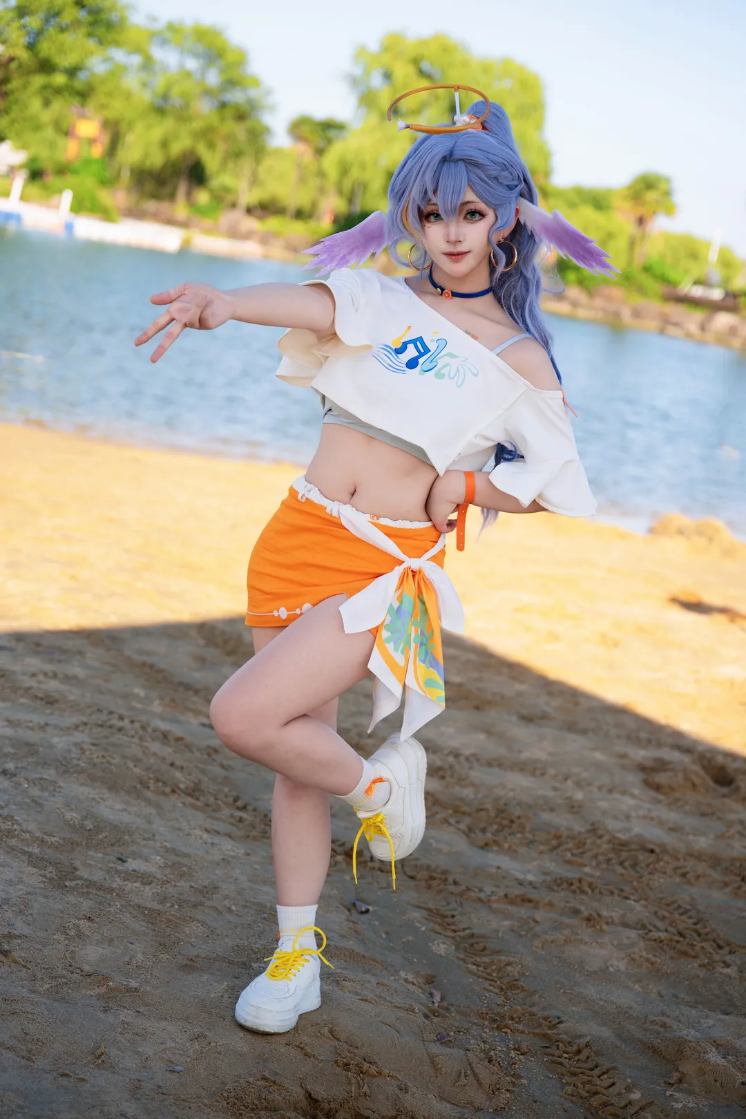 【知更鸟cos】海边冒险，崩坏：星穹铁道里的夏日定格 - 第 4 张