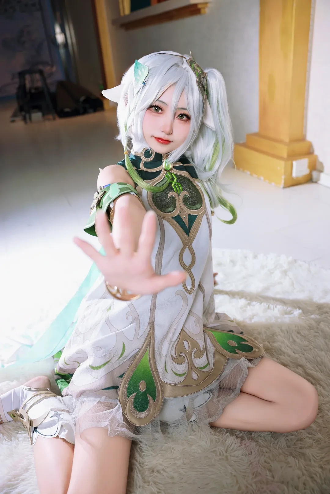 【纳西妲cos】原神草神的自然灵动与质感呈现 - 第 6 张