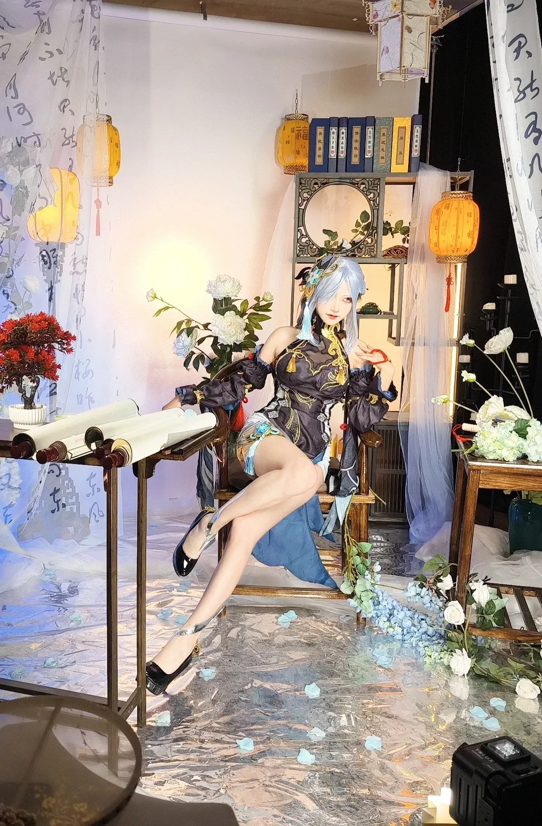 【申鹤cos】原神海灯节，提瓦特小姨的绝美瞬间与棚拍花絮