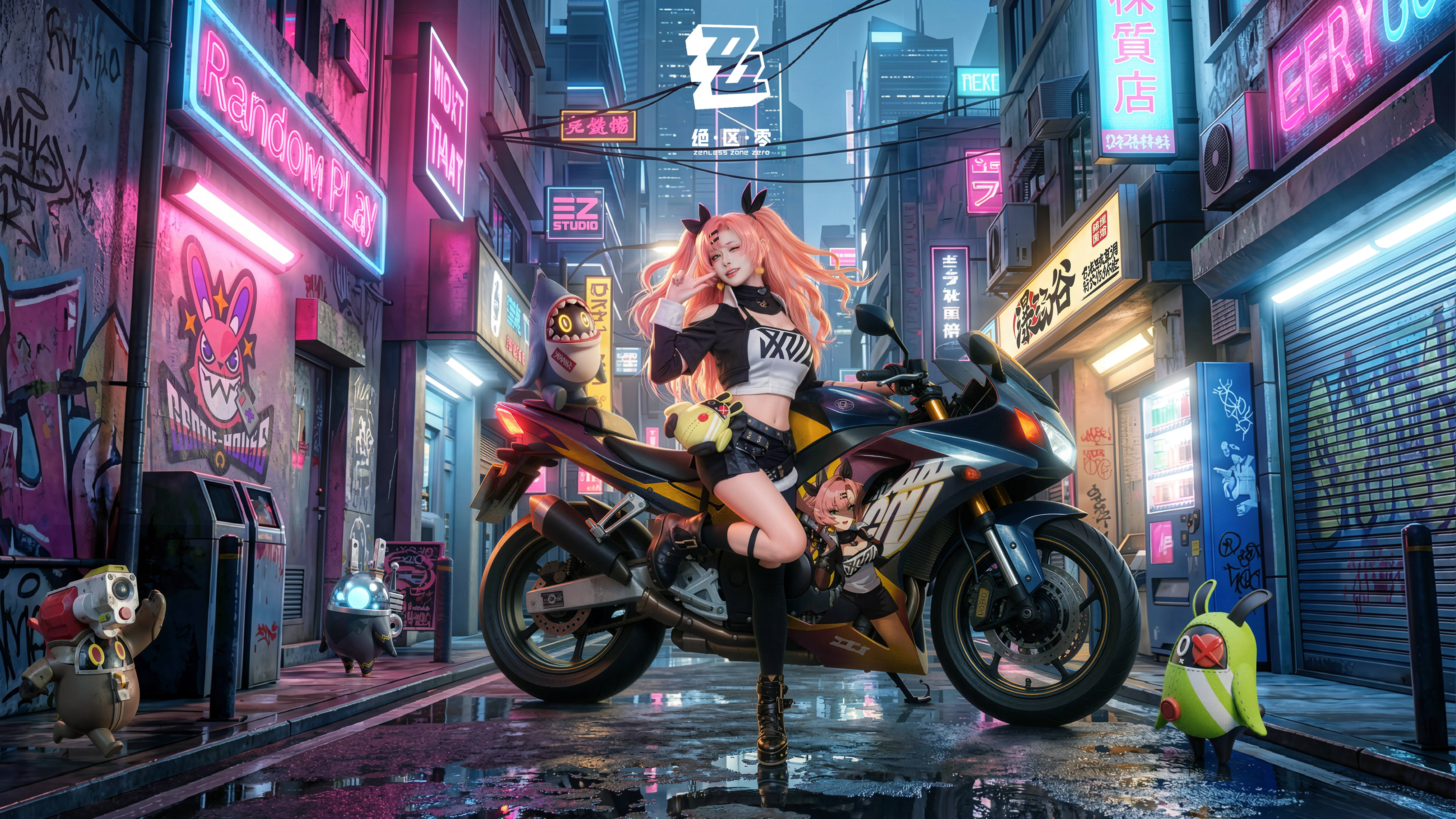 【妮可cos】绝区零狡兔之窟的老板，今晚开工 - 第 1 张