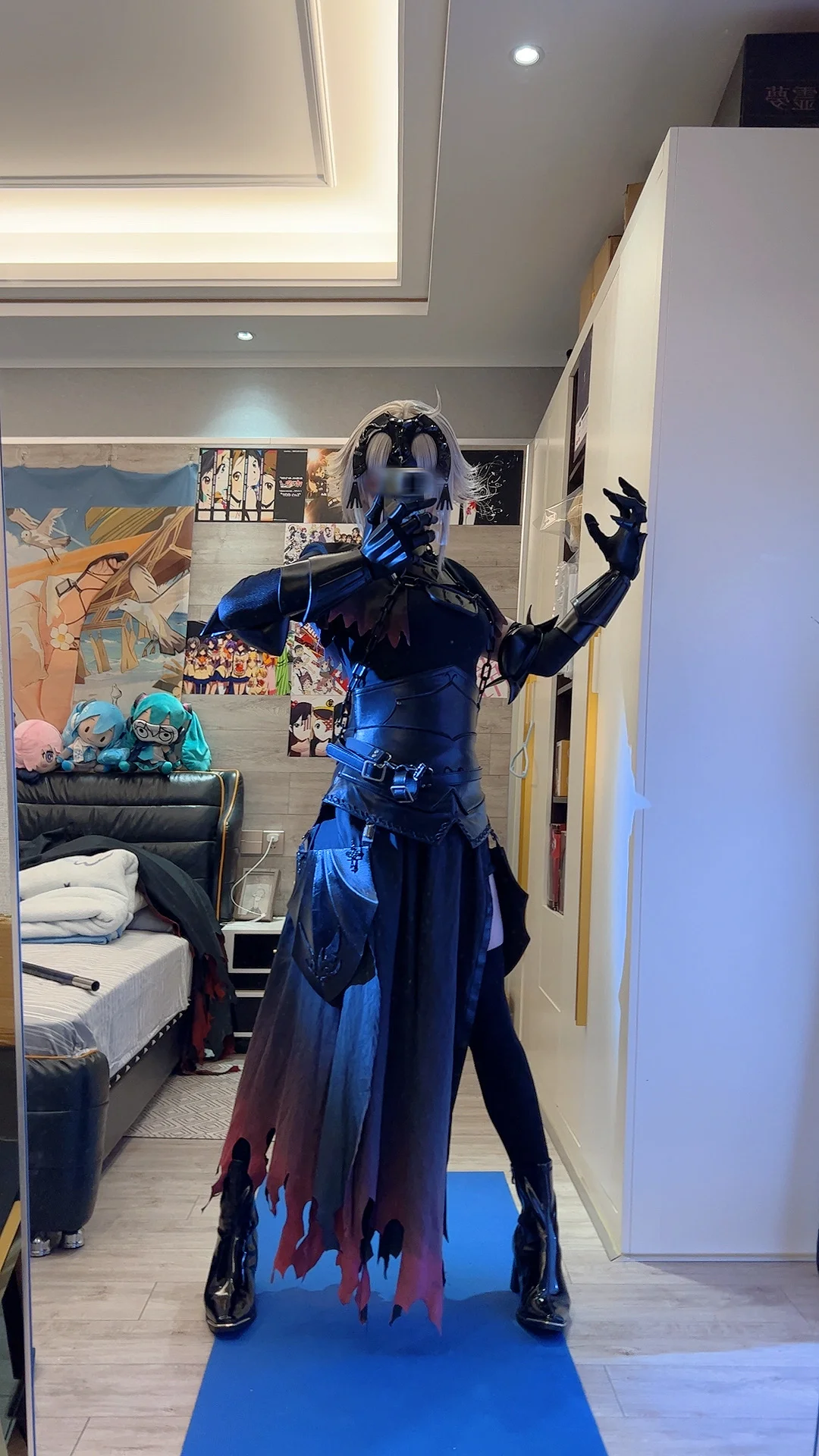 【黑贞cos】fgo旗杆可以拆三节带进展子吗？附出展心得