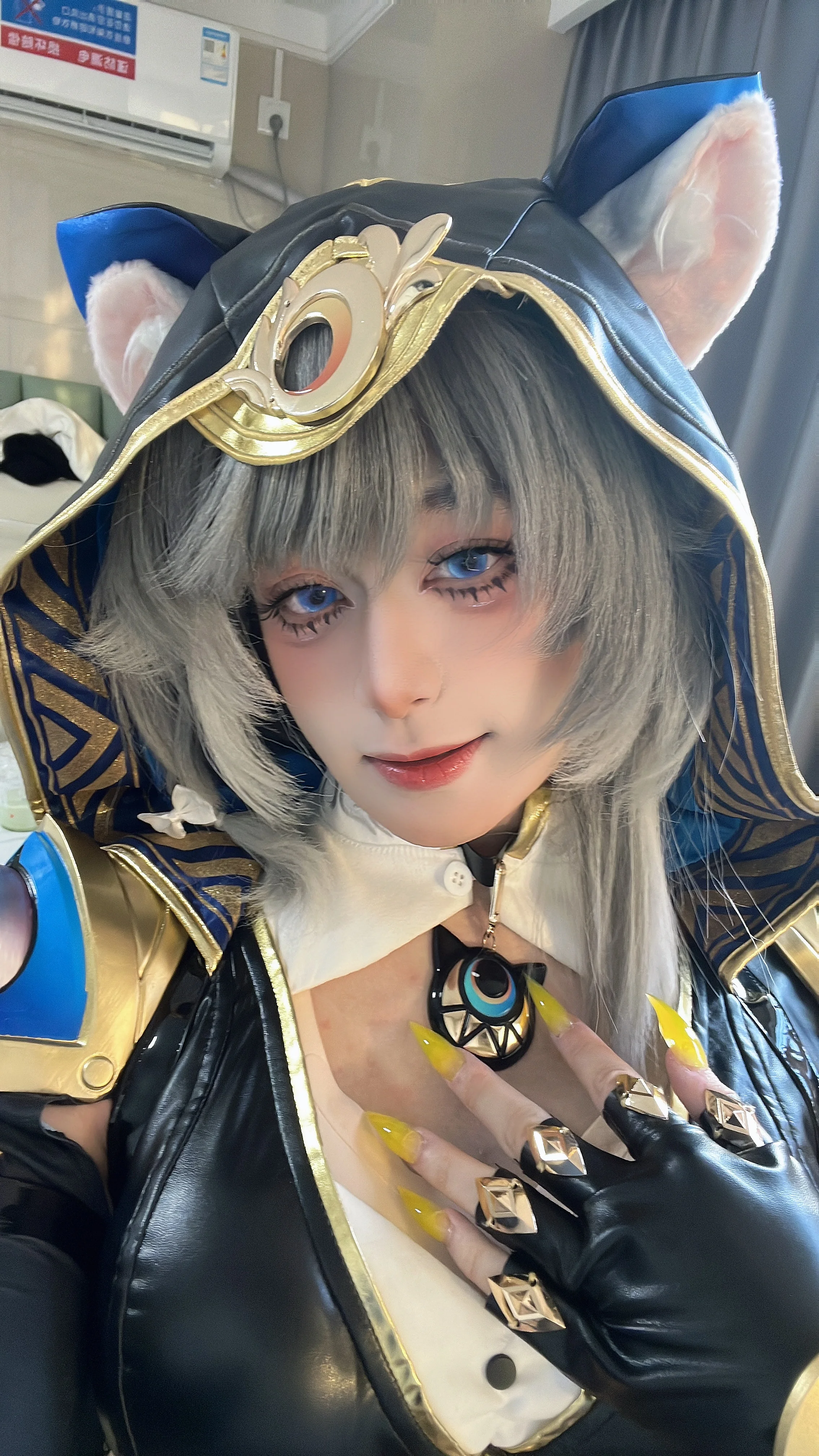 【赛飞儿cos】崩坏星穹铁道的银黑猫系自拍 - 第 2 张