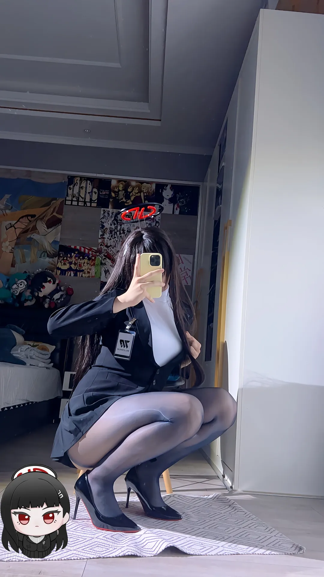 【调月莉音cos】蔚蓝档案千年毁灭菇的锐利造型 - 第 2 张
