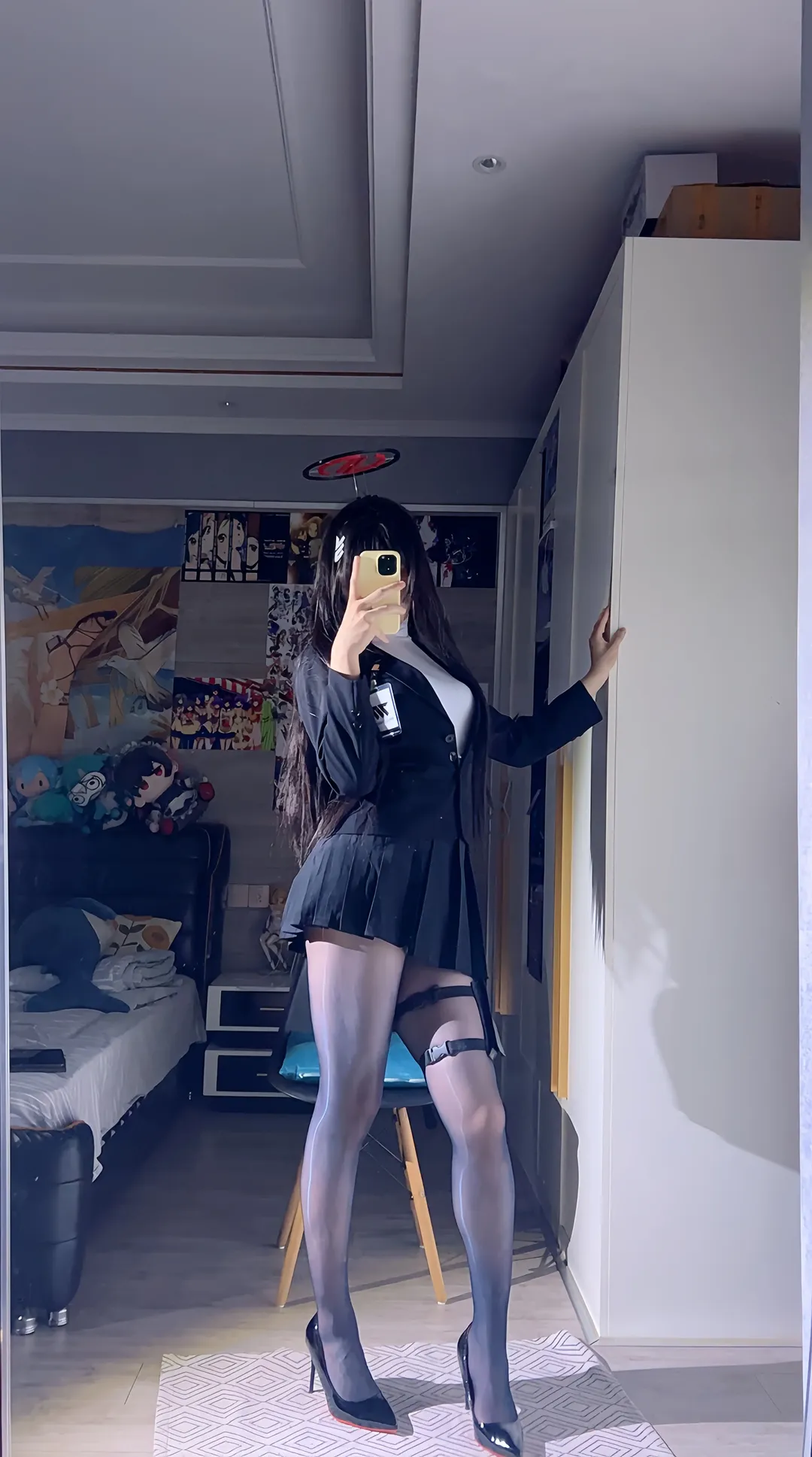 【调月莉音cos】蔚蓝档案千年毁灭菇的锐利造型 - 第 3 张