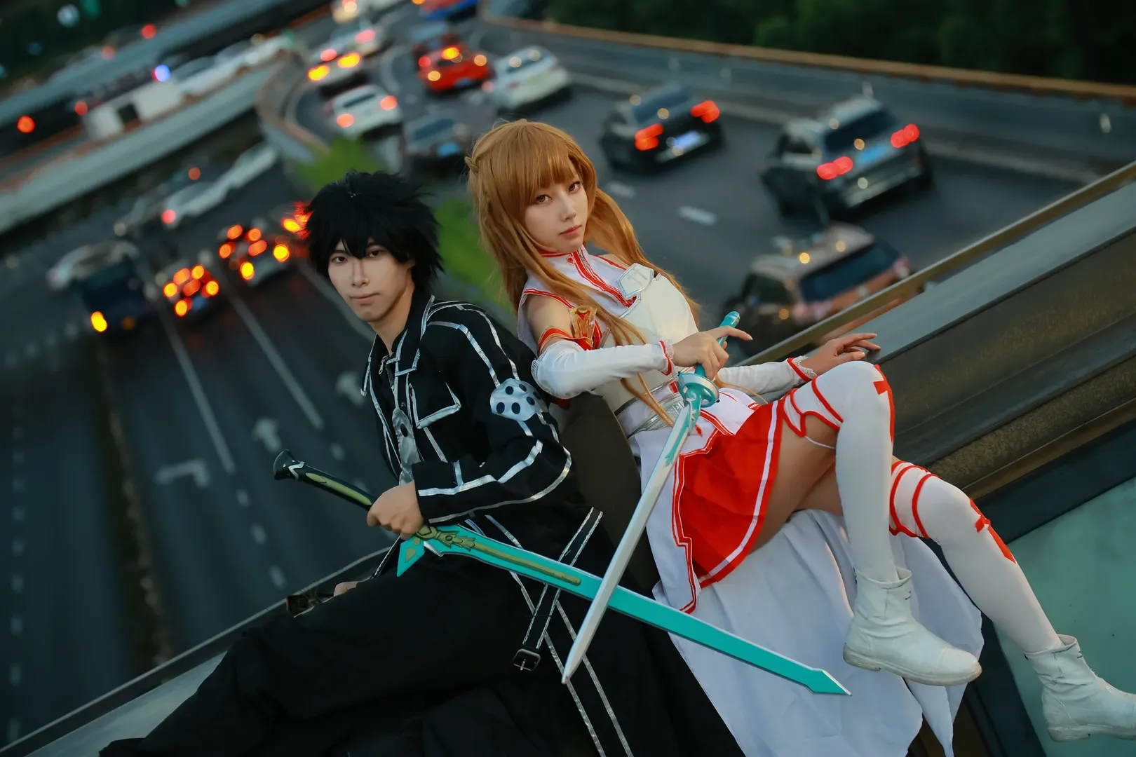 【亚丝娜cos】纪念SAO通关，那天的天台与剑影 - 第 2 张