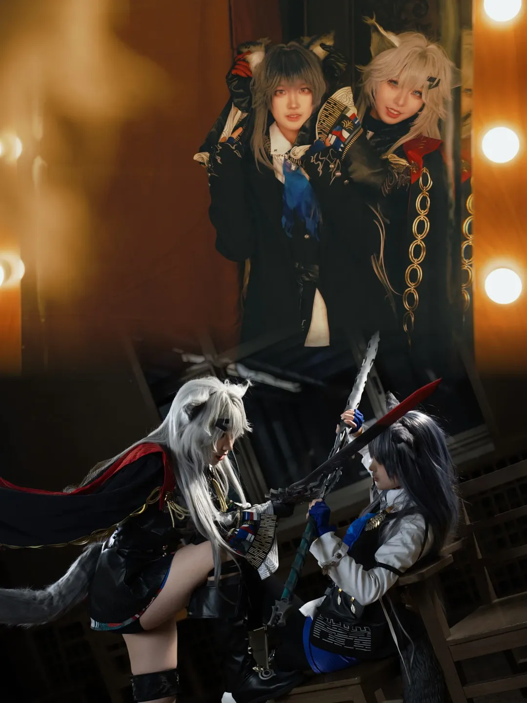【血掟テキサス＆荒廃ラップランド コスプレ】アークナイツ 双狼が見せる同じ日の異なる表情 - 1 枚目