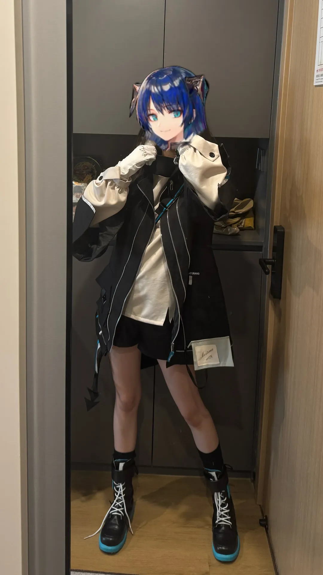【Mostima cosplay】Arknights Blue-haired Sankta Fitting Record - Image 1