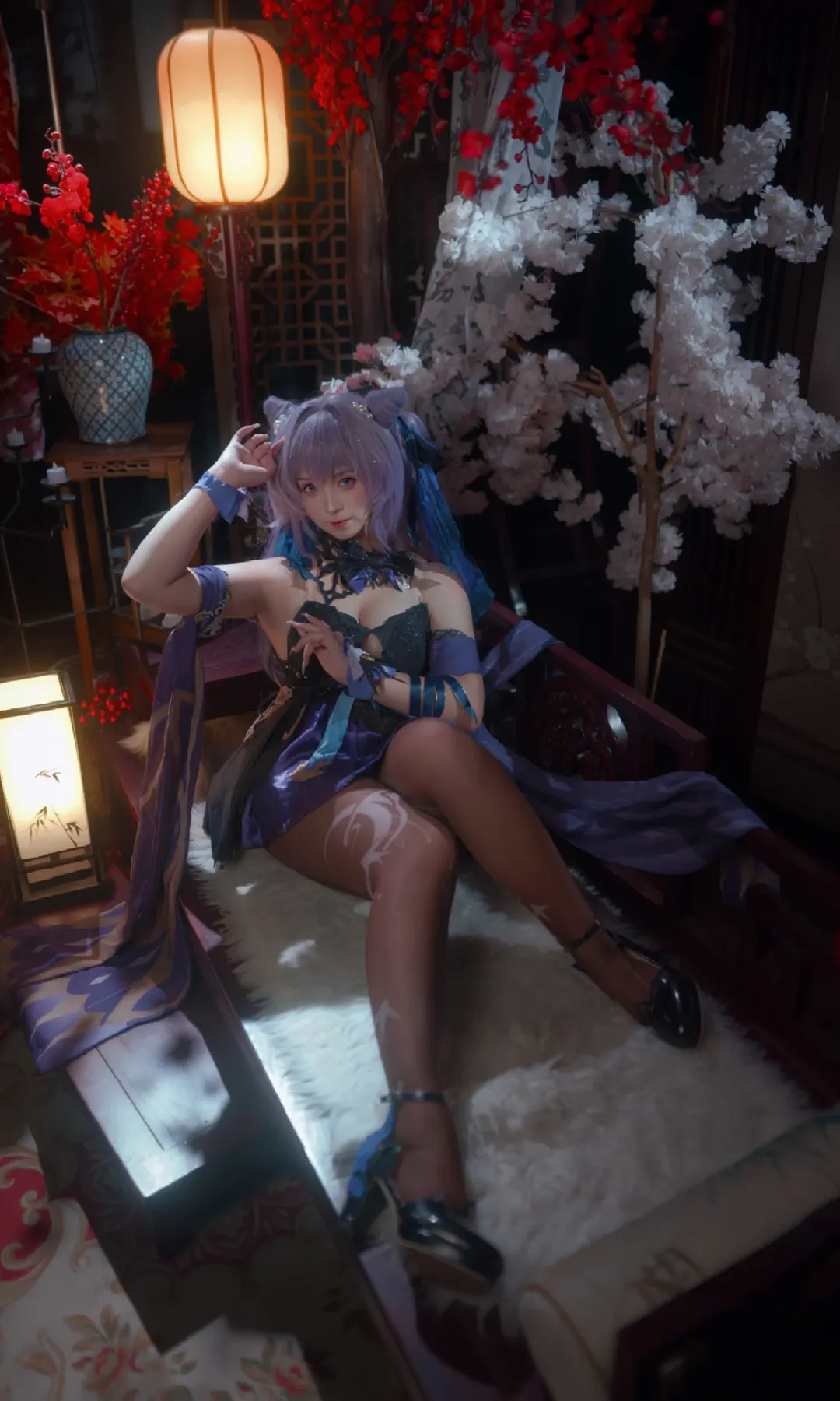 【Keqing cosplay】Purple Lightning of the Yuheng: Traditional Chinese Aesthetics in Genshin Impact - Image 1