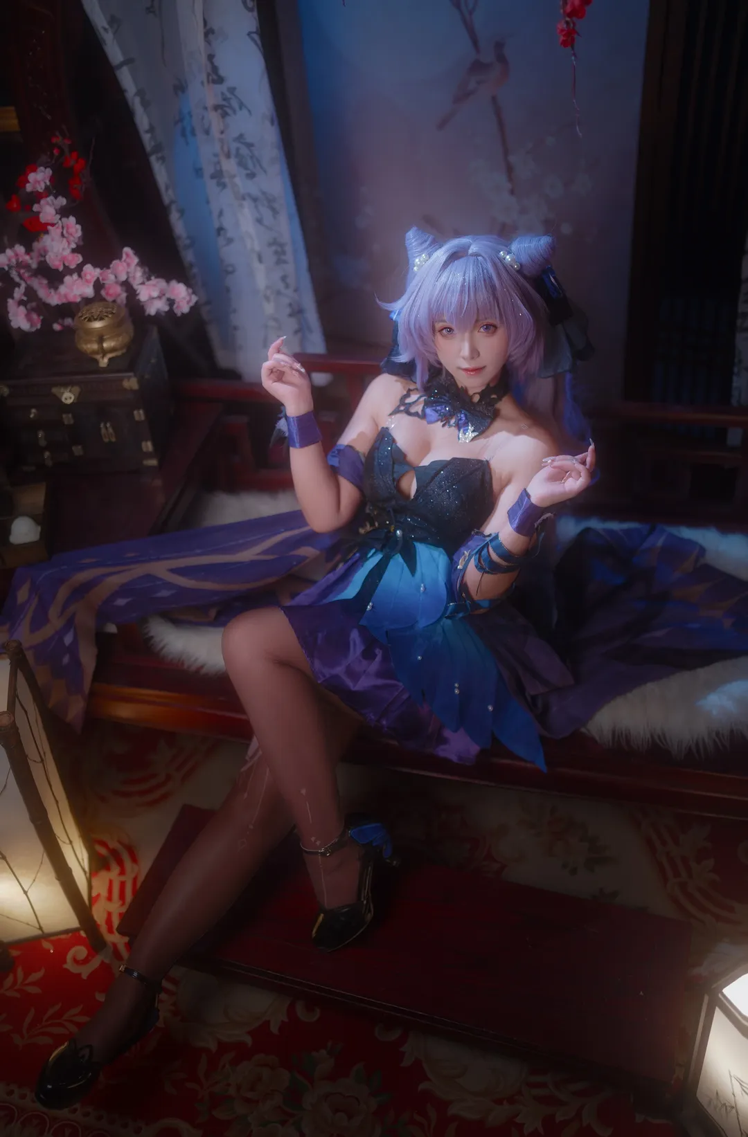【Keqing cosplay】Purple Lightning of the Yuheng: Traditional Chinese Aesthetics in Genshin Impact - Image 8
