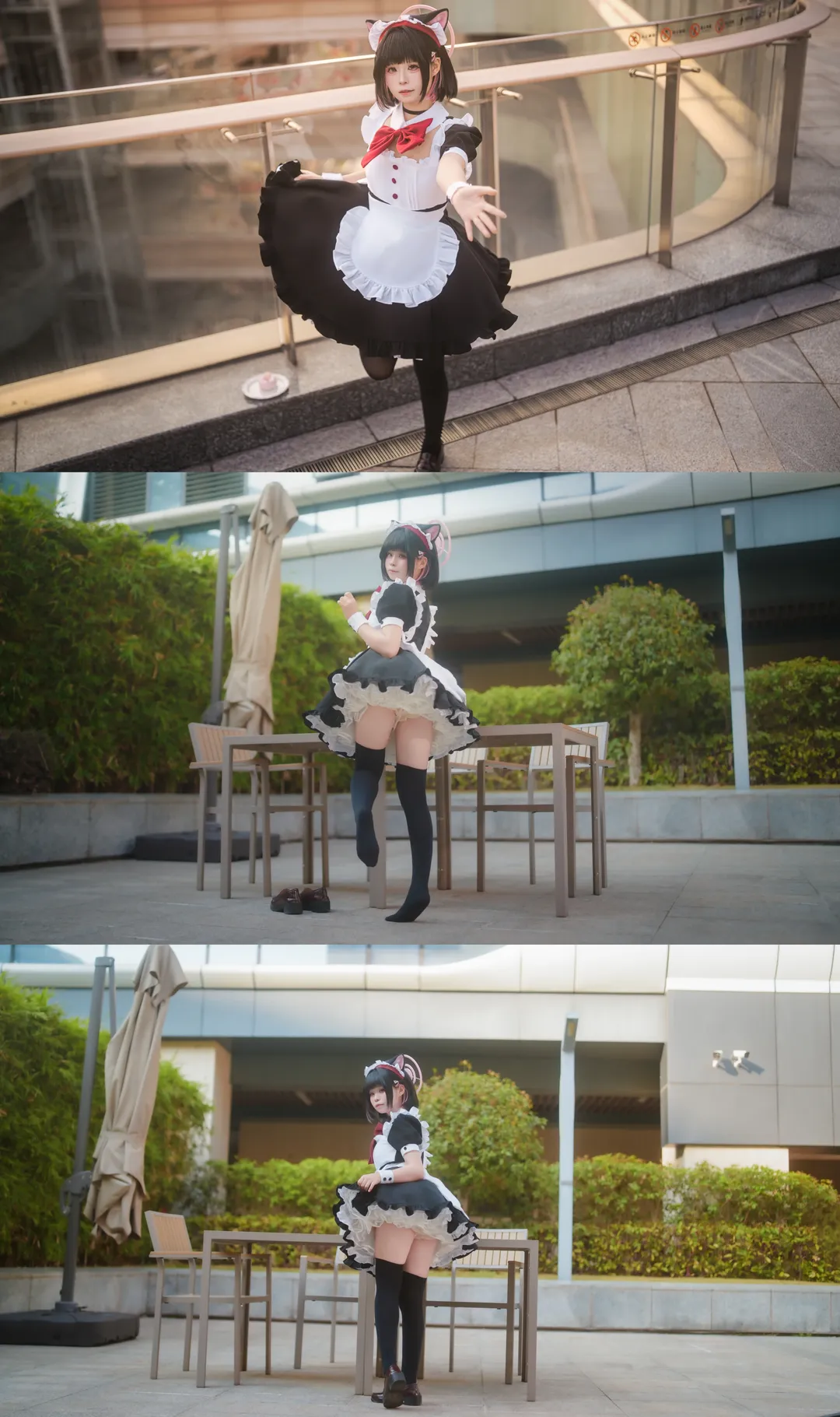 【杏山和纱cos】碧蓝档案中的妹抖猫猫，阳光下的慵懒与活力