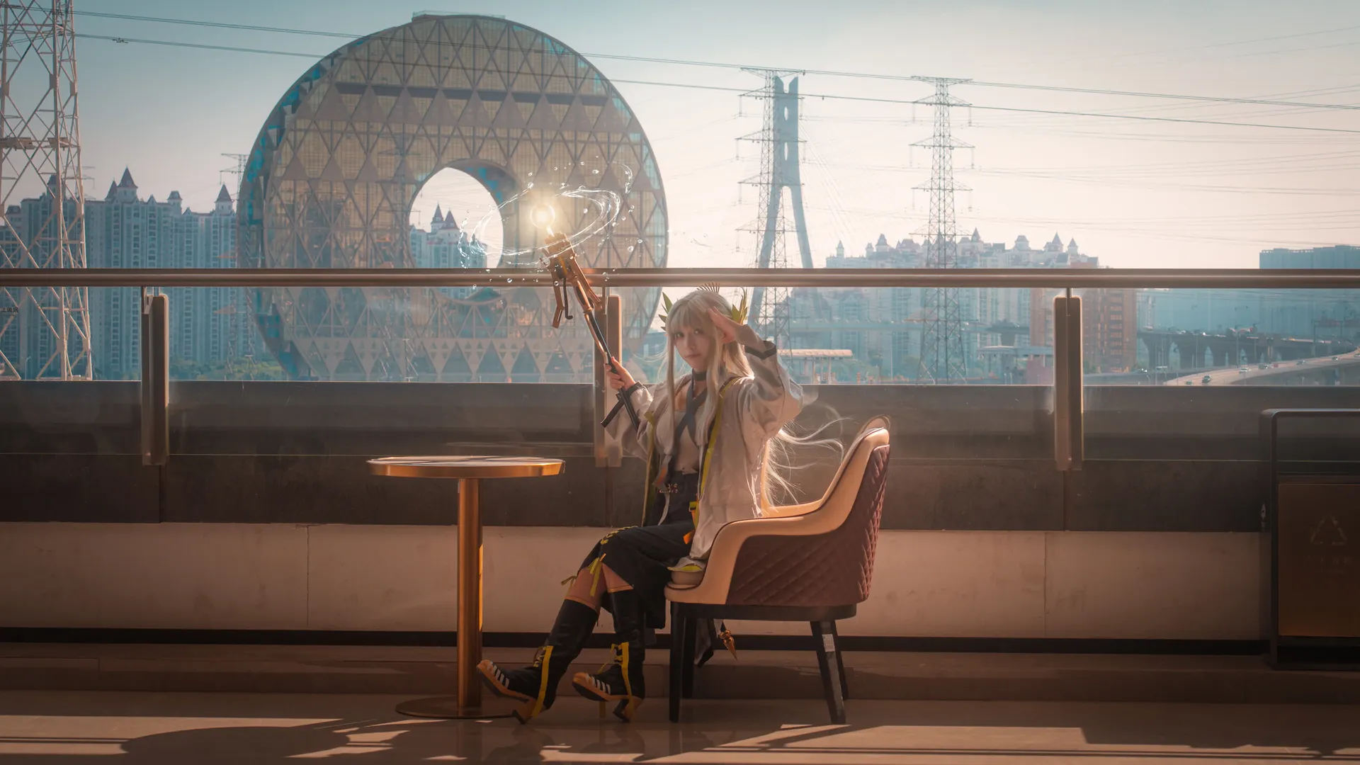 【繆爾賽斯cos】明日方舟，廣州圓萊茵生命實景場照 - 第 3 張