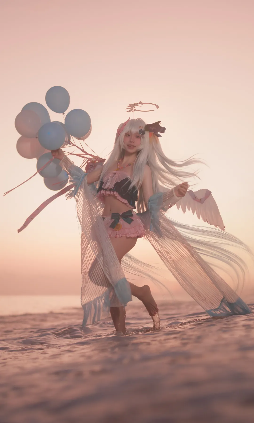 【白洲梓cos】碧蓝档案水梓，海浪与薄纱的梦境定格