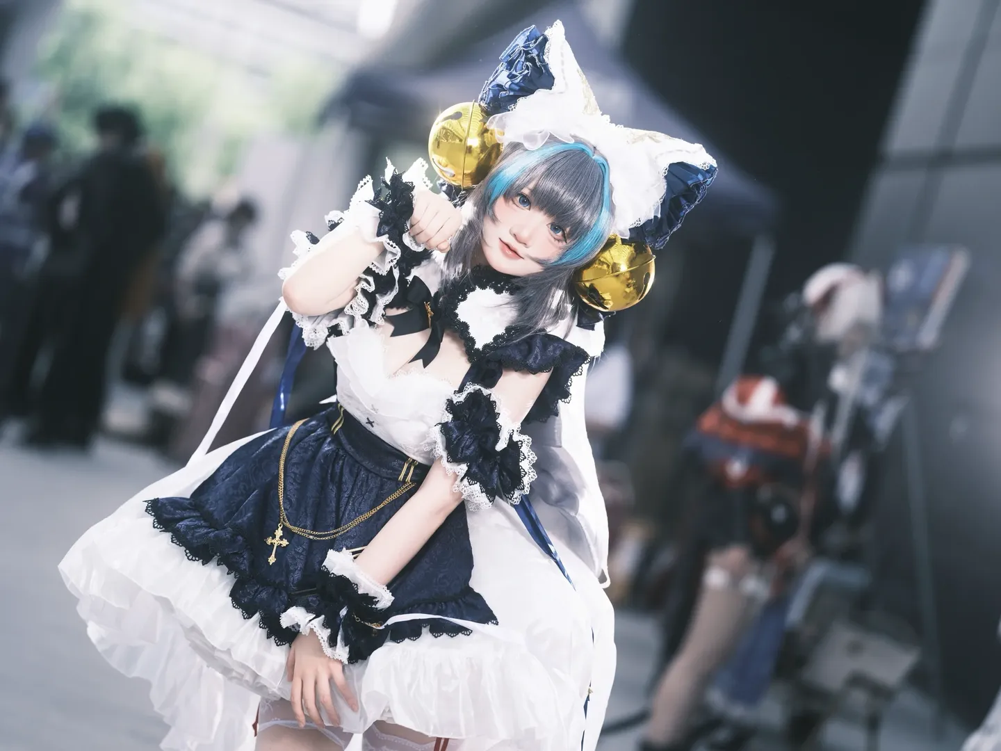 【チェシャー猫コスプレ】アズールレーンに降り注ぐ明るい日差し - 4 枚目