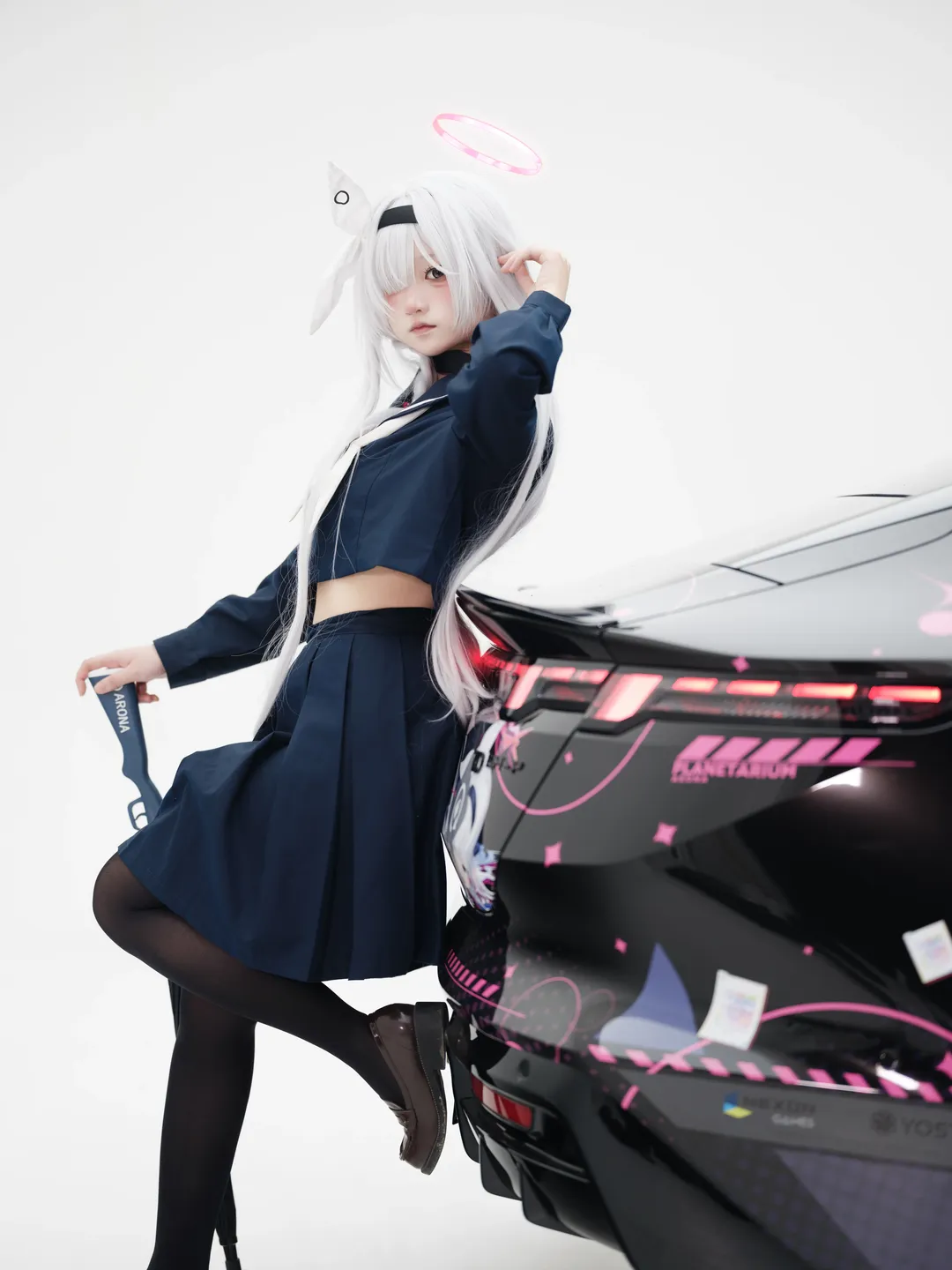 【普拉娜cos】碧蓝档案痛车，当车娘的次元碰撞