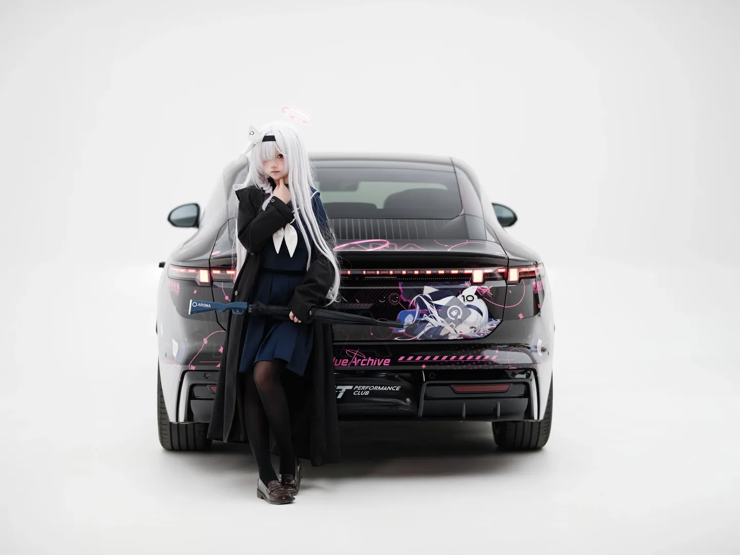 【普拉娜cos】碧蓝档案痛车，当车娘的次元碰撞 - 第 7 张