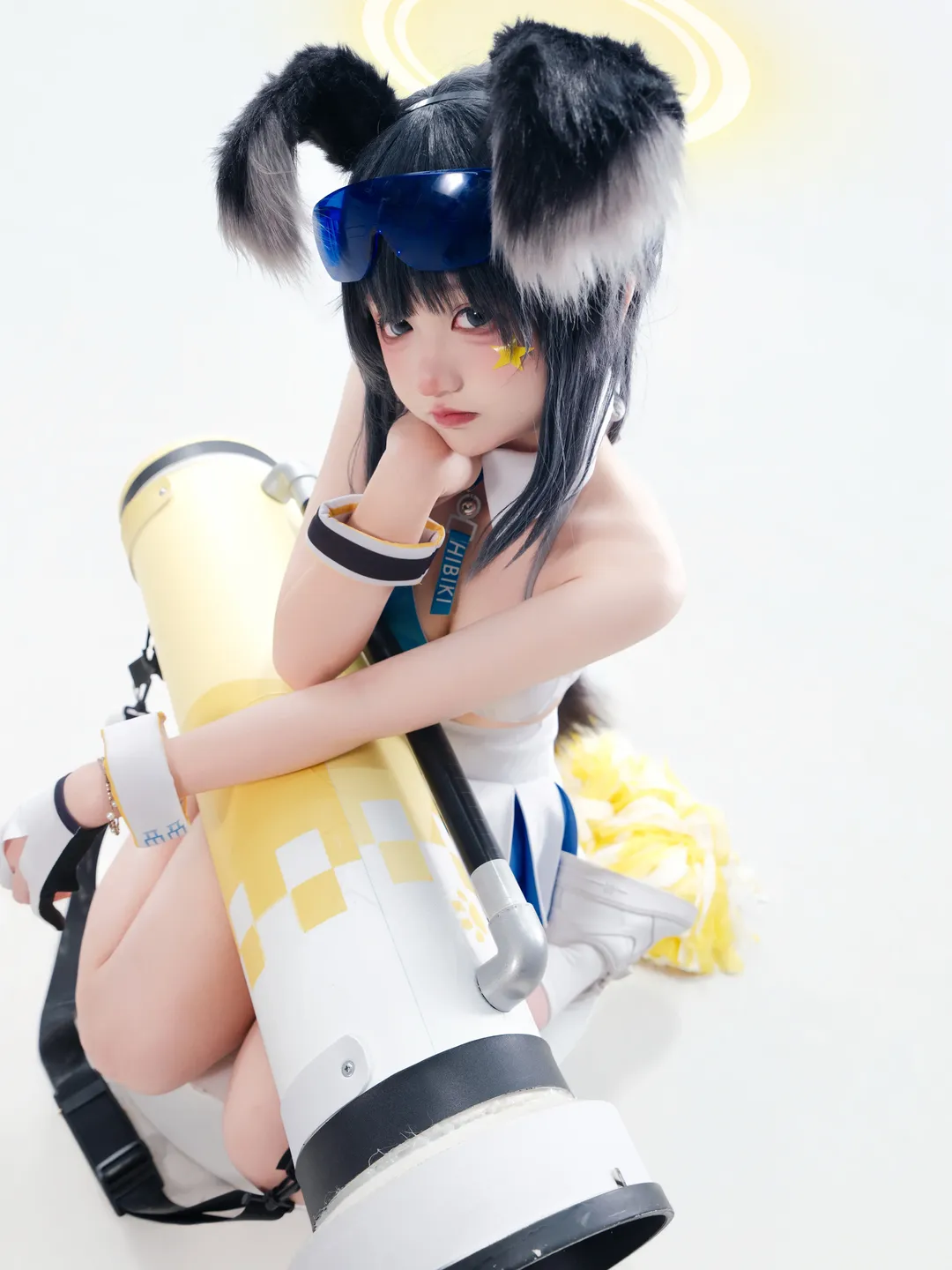 【猫冢响cos】蔚蓝档案中的啦啦队大狗勾 - 第 1 张