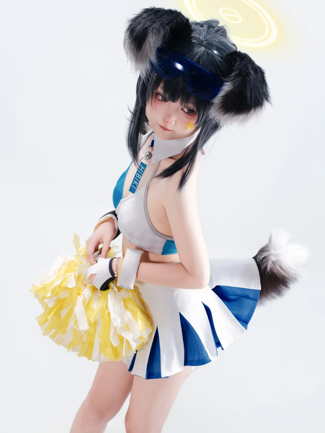 【猫冢响cos】蔚蓝档案中的啦啦队大狗勾 - 第 2 张