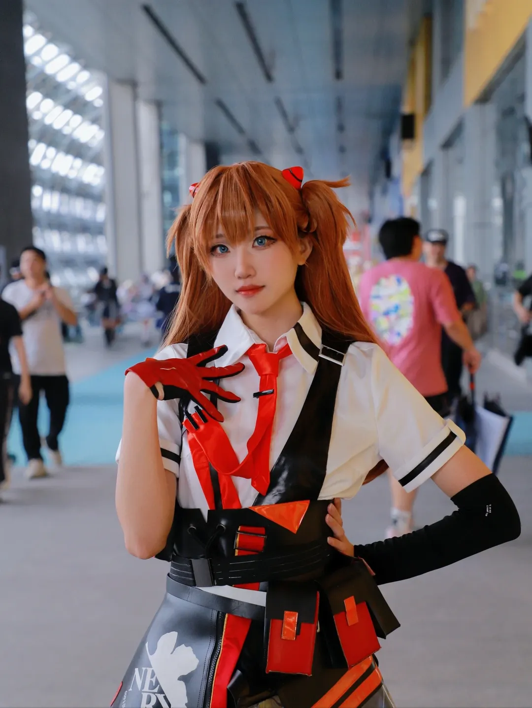 【明日香cos】广州艾妮漫展的战术风红黑搭配拍摄记录 - 第 1 张
