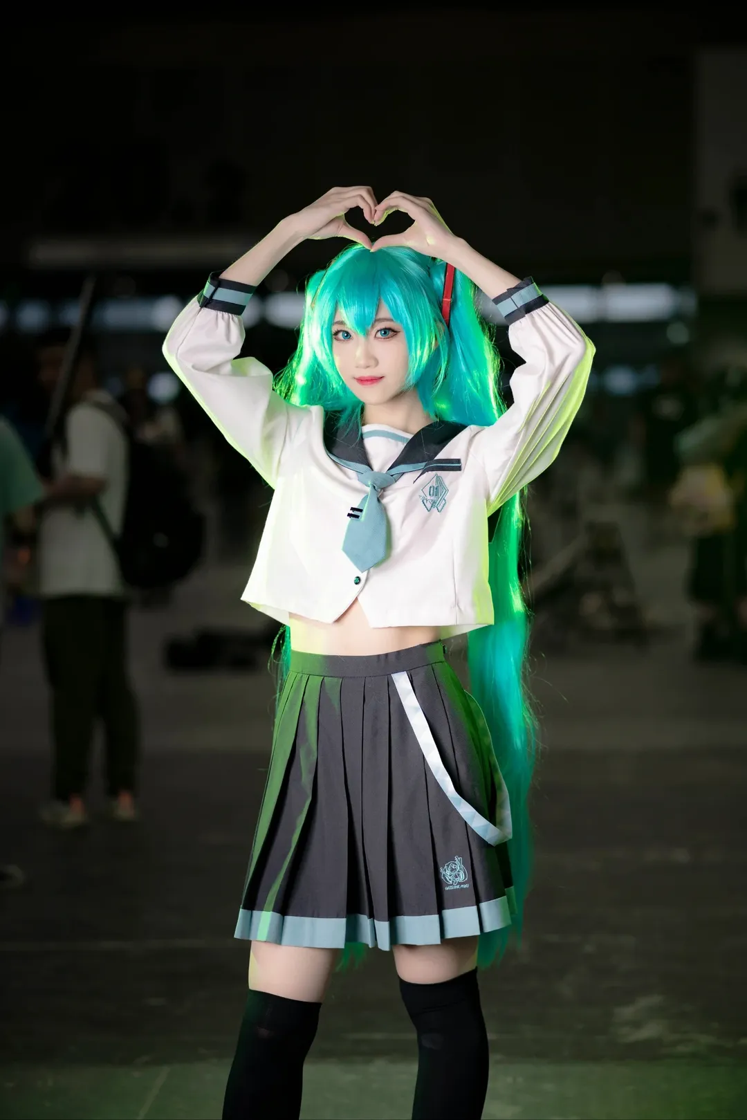 【初音未来cos】亮相CPSP，这套JK风漫展出片真的太快乐了