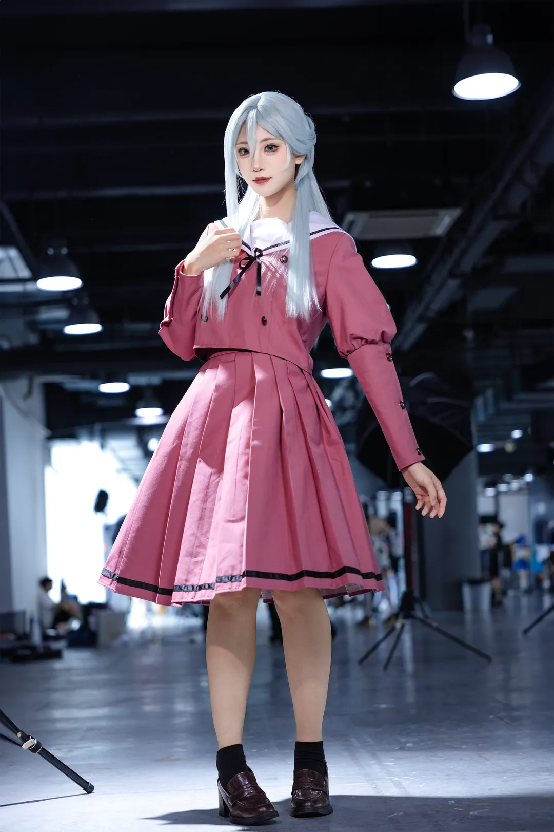 【保科昂和栗薰子cos】萤火虫全速前进中的粉系水手服造型