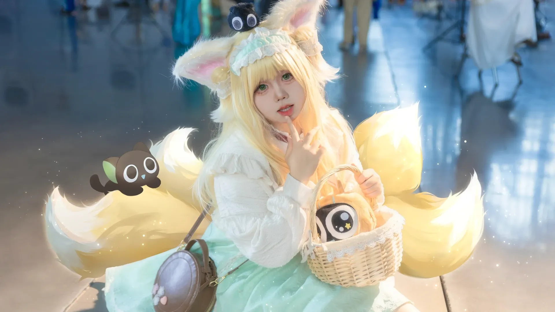 【铃兰cos】明日方舟场照分享，手绘尾巴才是真后期 - 第 1 张