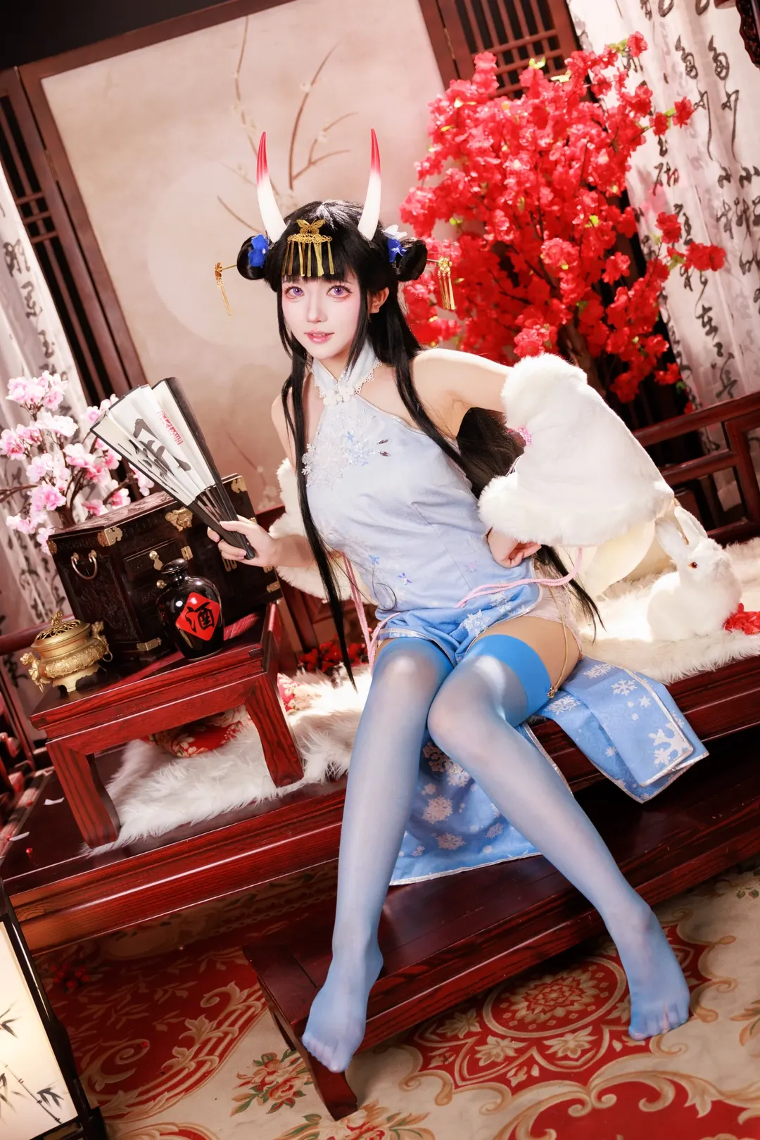 【能代cos】碧蓝航线旗袍造型，古风场景中的别样演绎