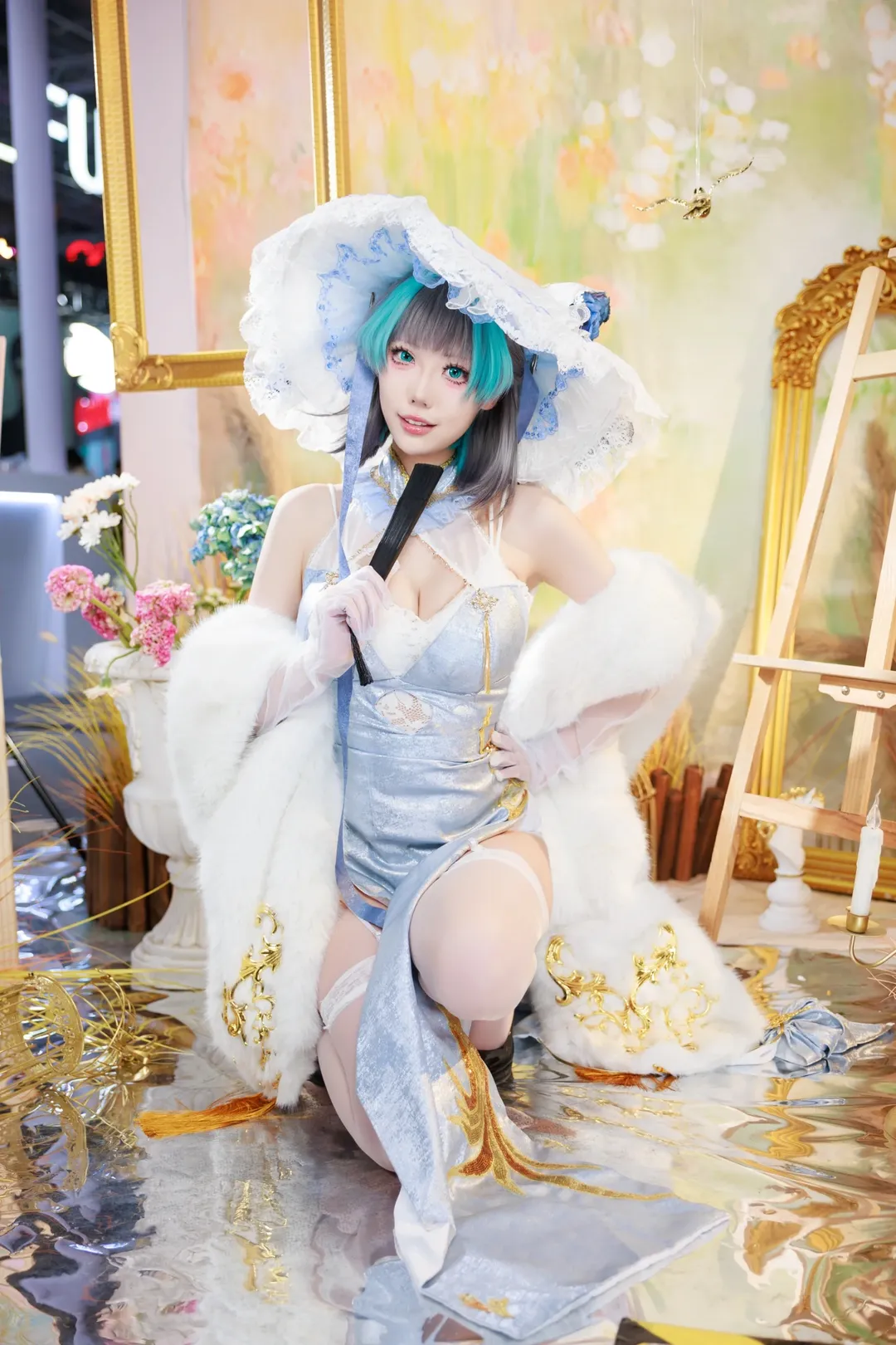 【チェシャー猫コスプレ】アズールレーン ビリビリワールド Godoxブース速報写真 - 1 枚目