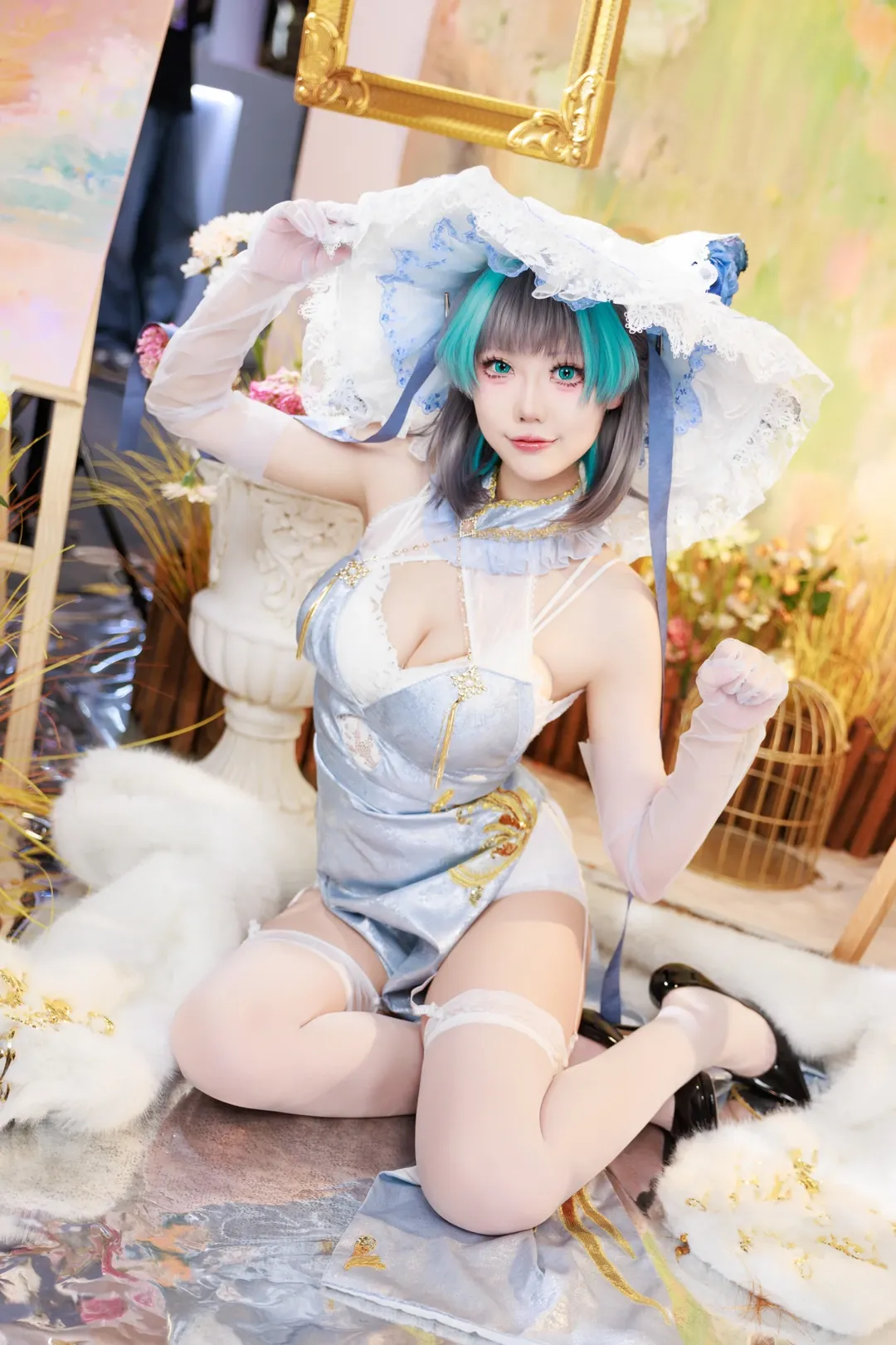 【チェシャー猫コスプレ】アズールレーン ビリビリワールド Godoxブース速報写真 - 2 枚目