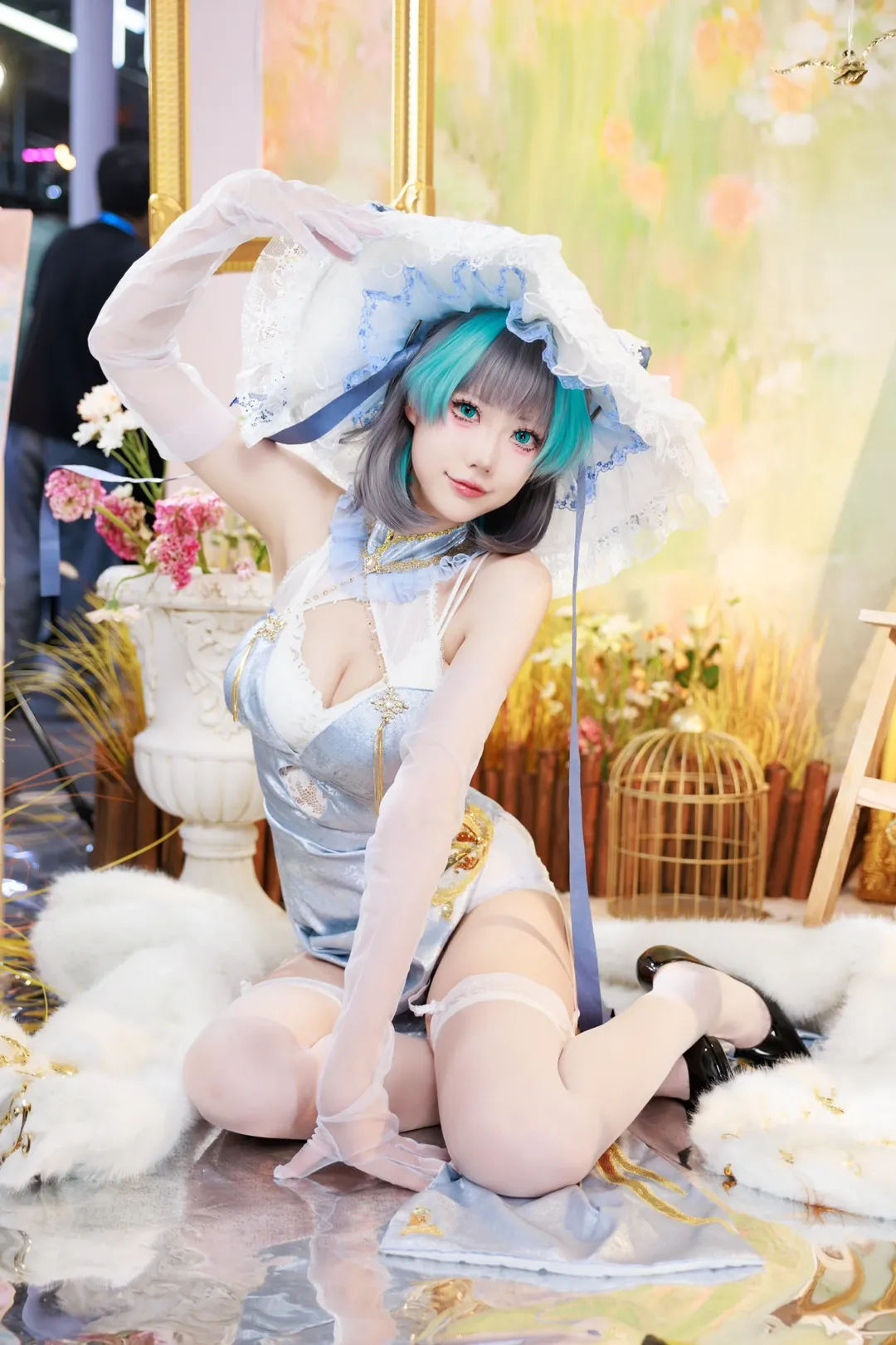 【チェシャー猫コスプレ】アズールレーン ビリビリワールド Godoxブース速報写真 - 3 枚目