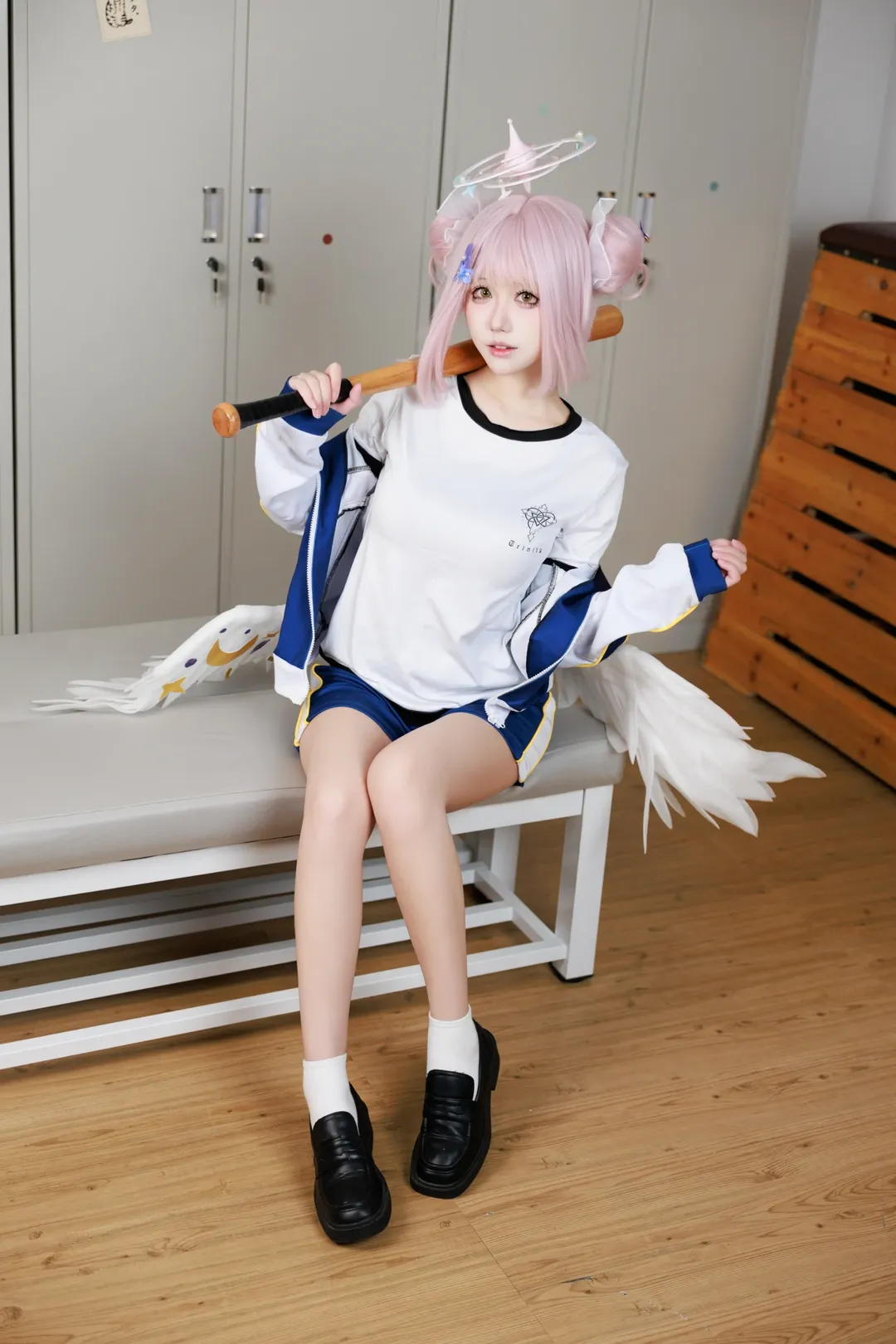 【蔚蓝档案未花cos】穿着运动服挥动棒球棍的快乐瞬间