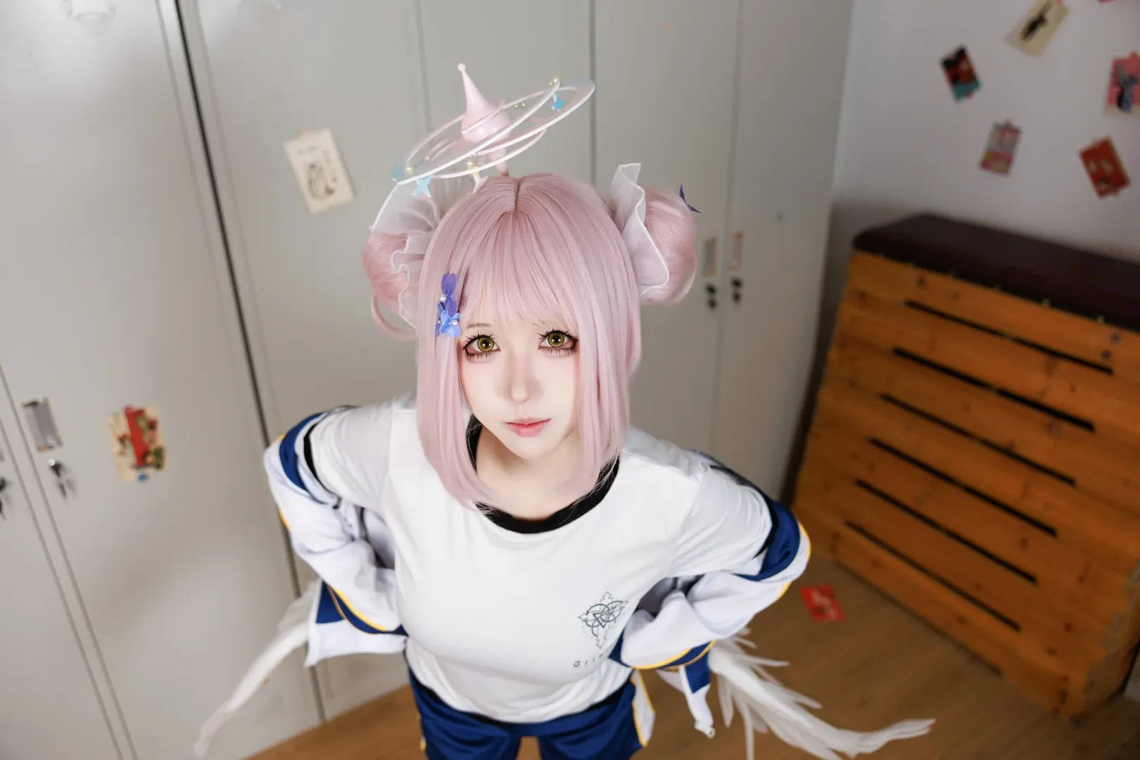 【蔚藍檔案未花cos】校園更衣室的運動風少女 - 第 1 張
