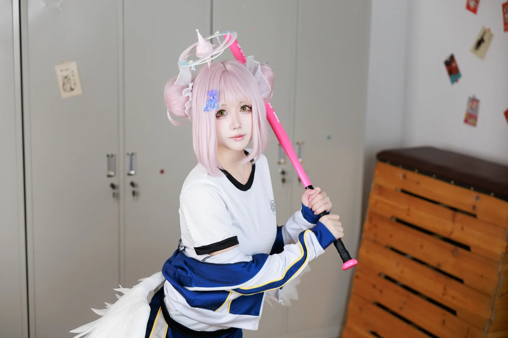 【蔚藍檔案未花cos】校園更衣室的運動風少女 - 第 2 張