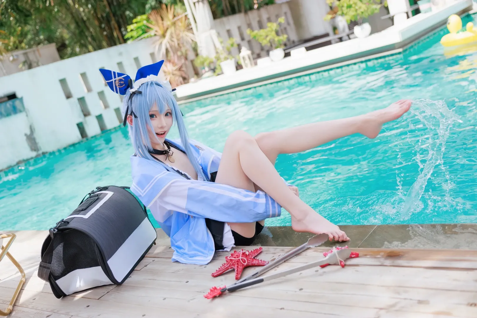 【安克cos】胜利女神泳装出镜，阳光与清凉的完美邂逅 - 第 1 张