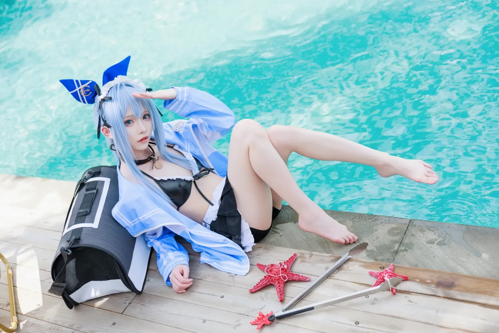 【安克cos】胜利女神泳装出镜，阳光与清凉的完美邂逅